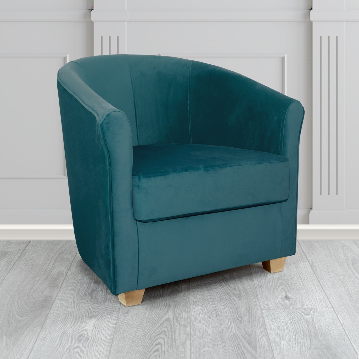 Cannes Tub Chair in Sekers Fabrics Varna Columbia Crib 5 Velvet Fabric