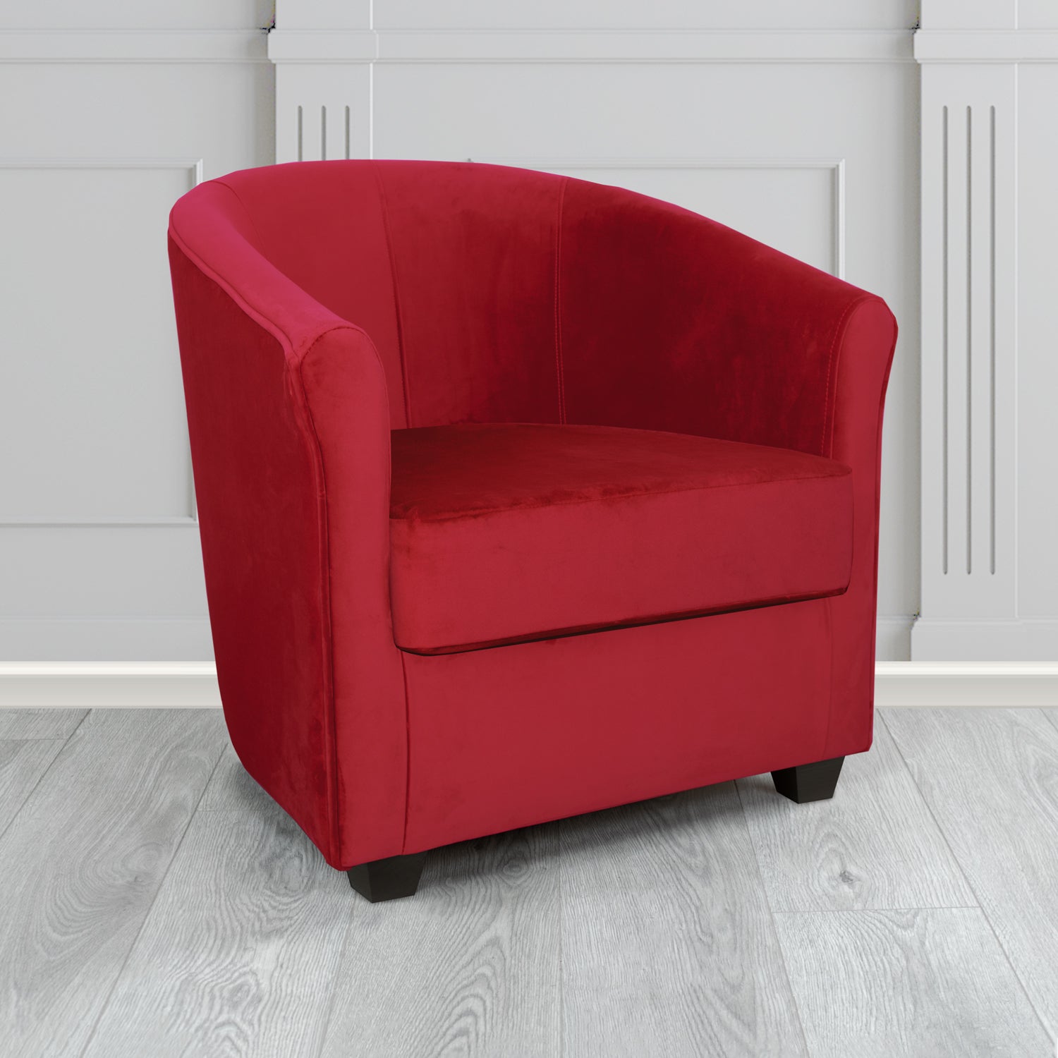 Cannes Tub Chair in Sekers Fabrics Varna Columbia Crib 5 Velvet Fabric