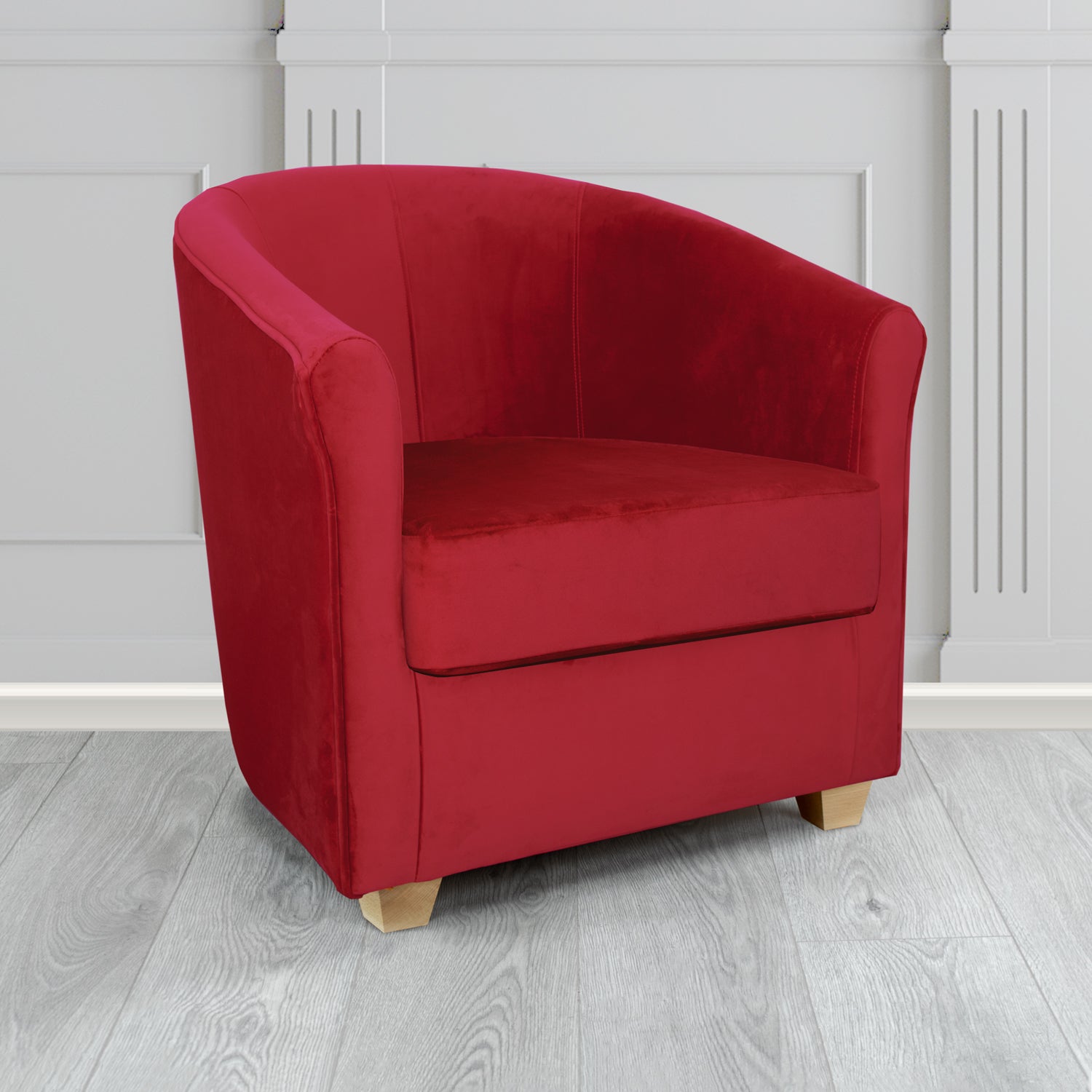 Cannes Tub Chair in Sekers Fabrics Varna Columbia Crib 5 Velvet Fabric