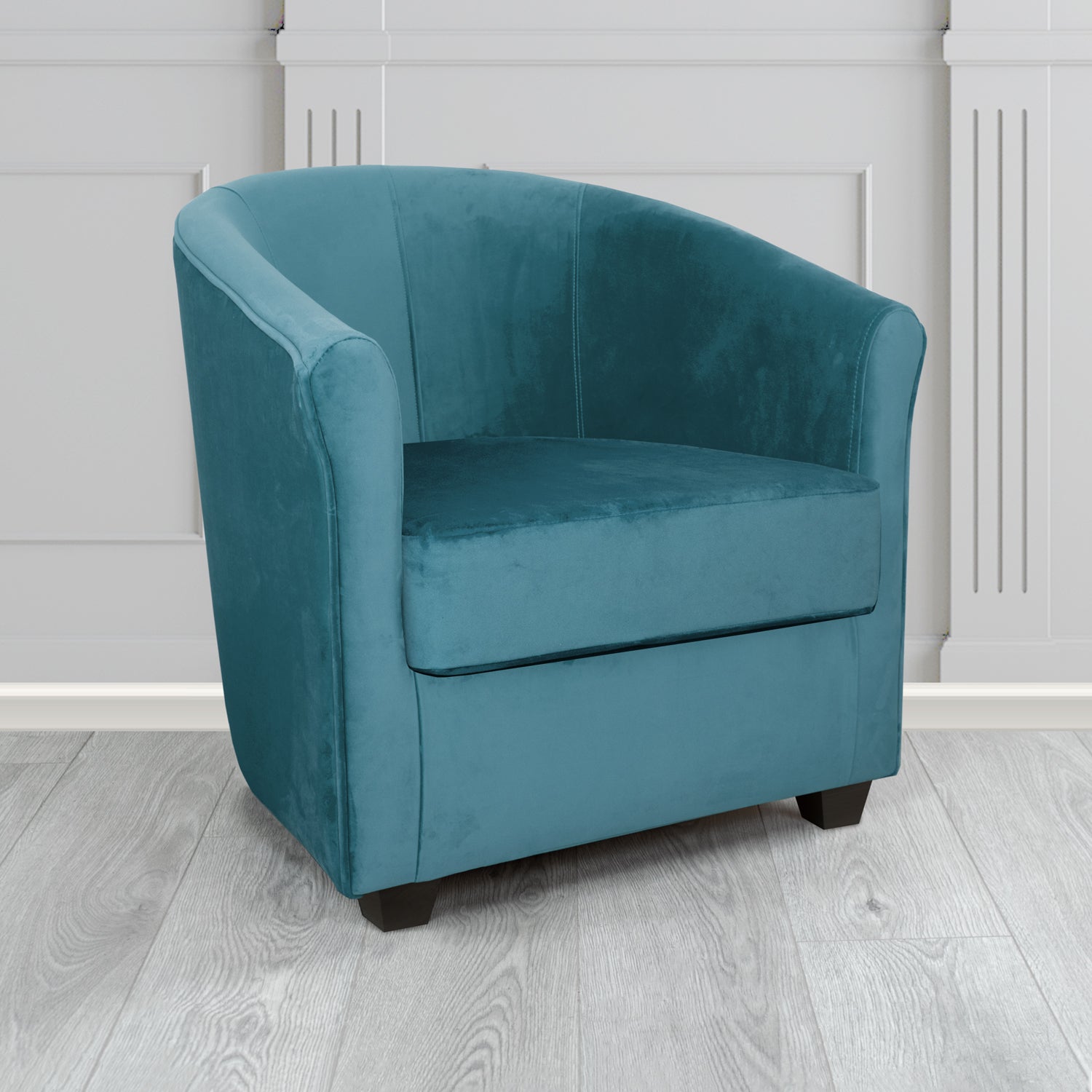 Cannes Tub Chair in Sekers Fabrics Varna Columbia Crib 5 Velvet Fabric