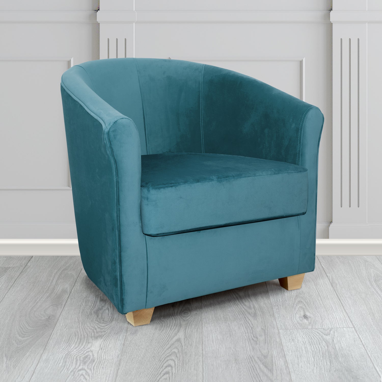Cannes Tub Chair in Sekers Fabrics Varna Columbia Crib 5 Velvet Fabric