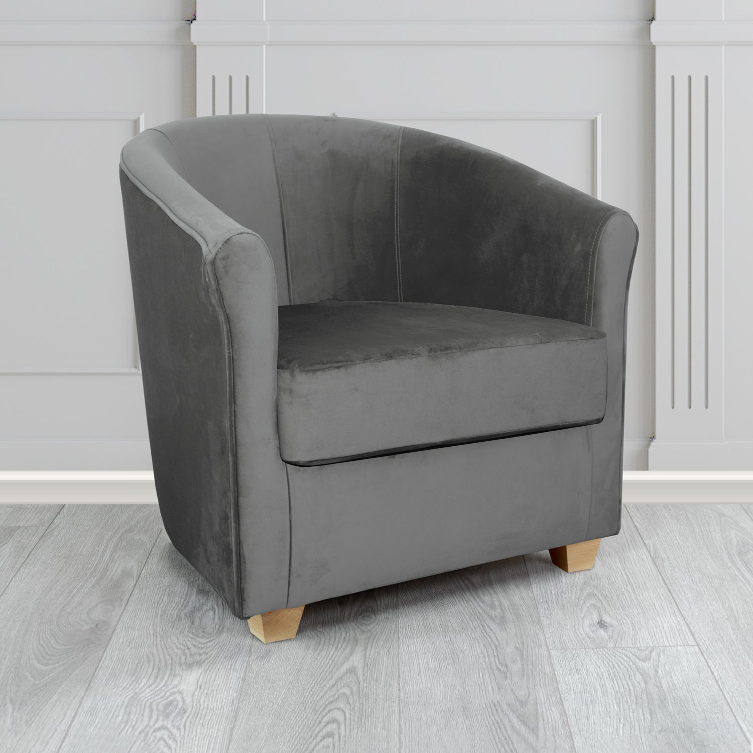 Cannes Tub Chair in Sekers Fabrics Varna Columbia Crib 5 Velvet Fabric