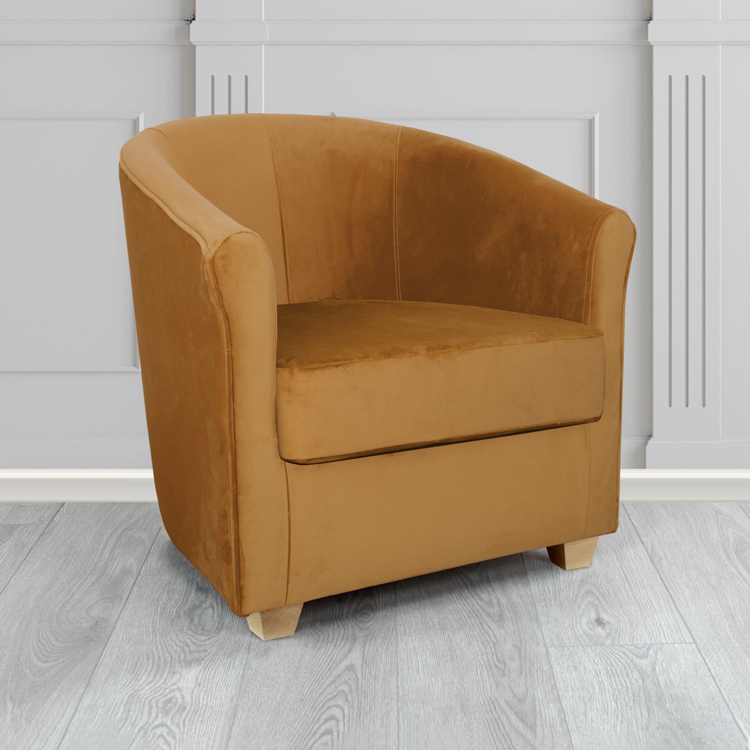 Cannes Tub Chair in Sekers Fabrics Varna Columbia Crib 5 Velvet Fabric