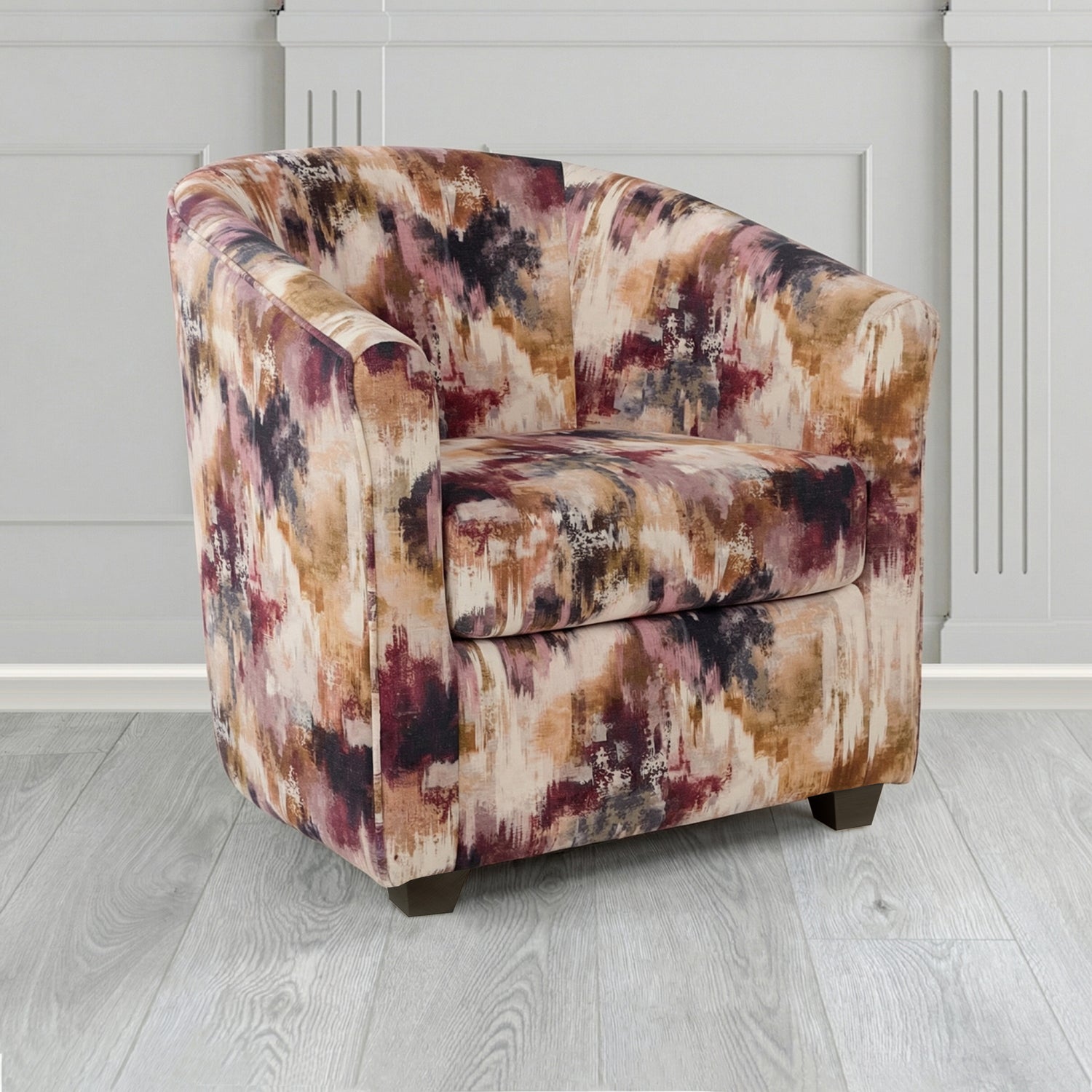Cannes Tub Chair in Fryett's Kala Abstract Fabric