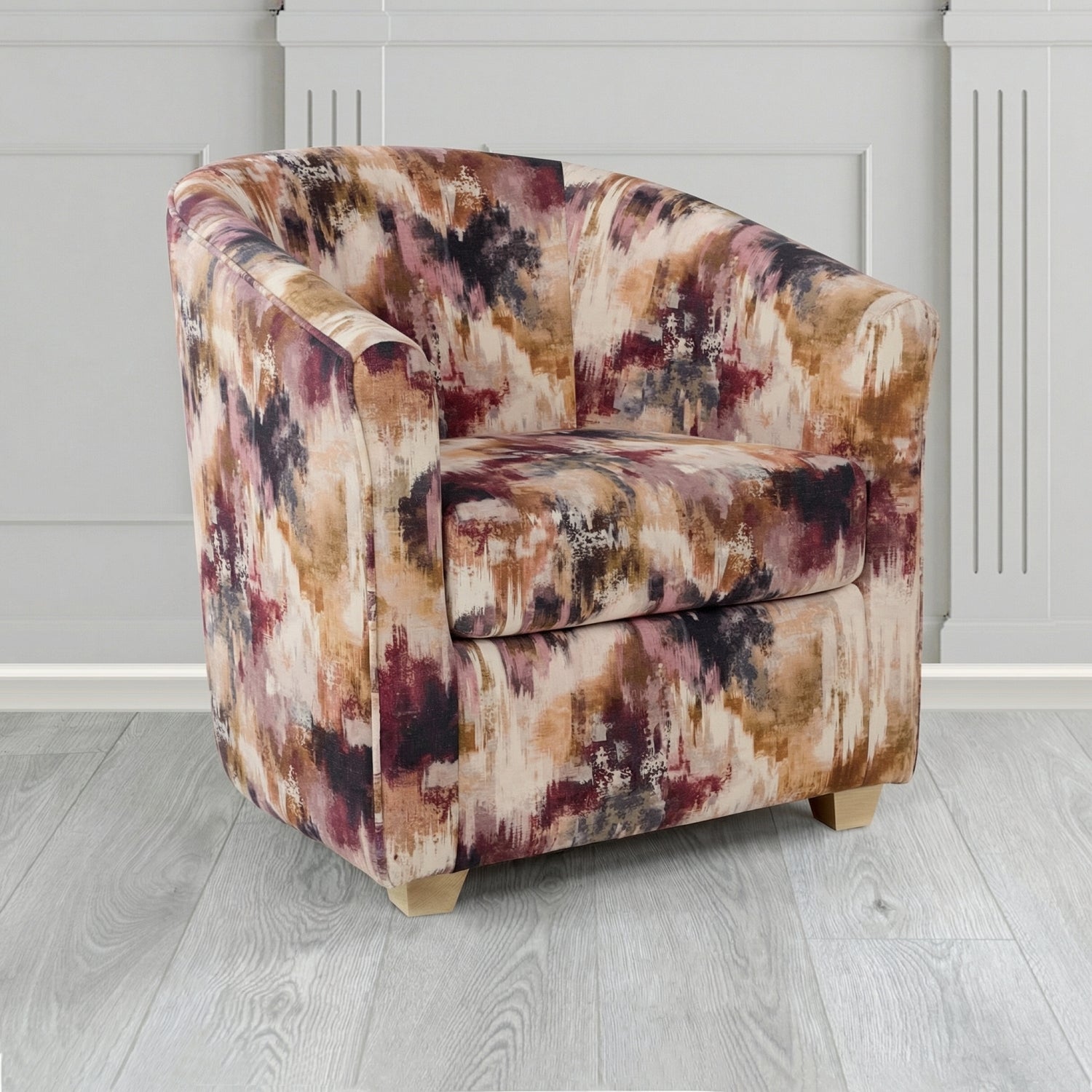 Cannes Tub Chair in Fryett's Kala Abstract Fabric