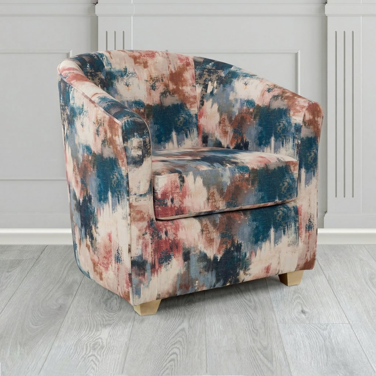 Cannes Tub Chair in Fryett's Kala Abstract Fabric