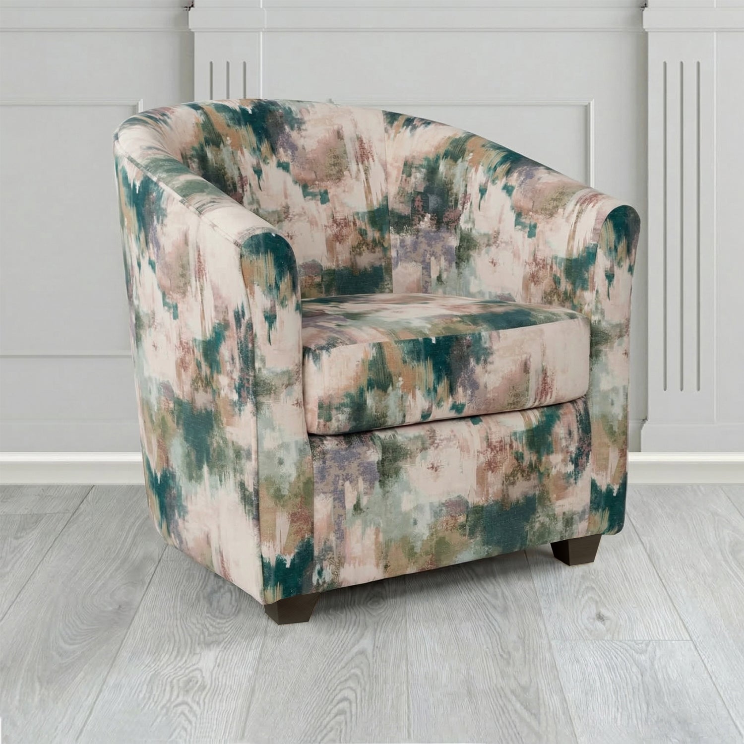 Cannes Tub Chair in Fryett's Kala Abstract Fabric