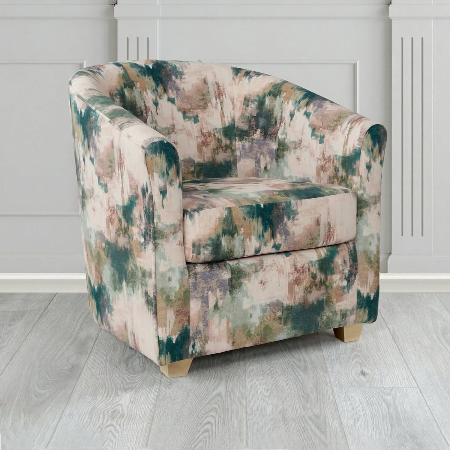Cannes Tub Chair in Fryett's Kala Abstract Fabric