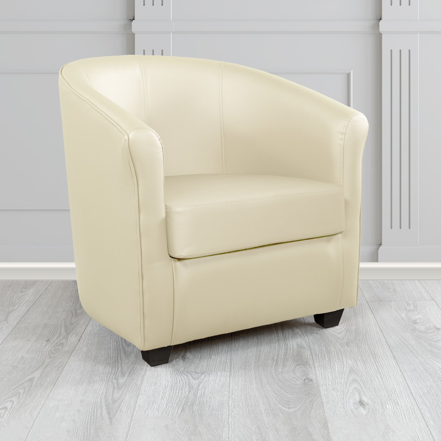 Cannes Tub Chair in Madrid Faux Leather - The Tub Chair Shop