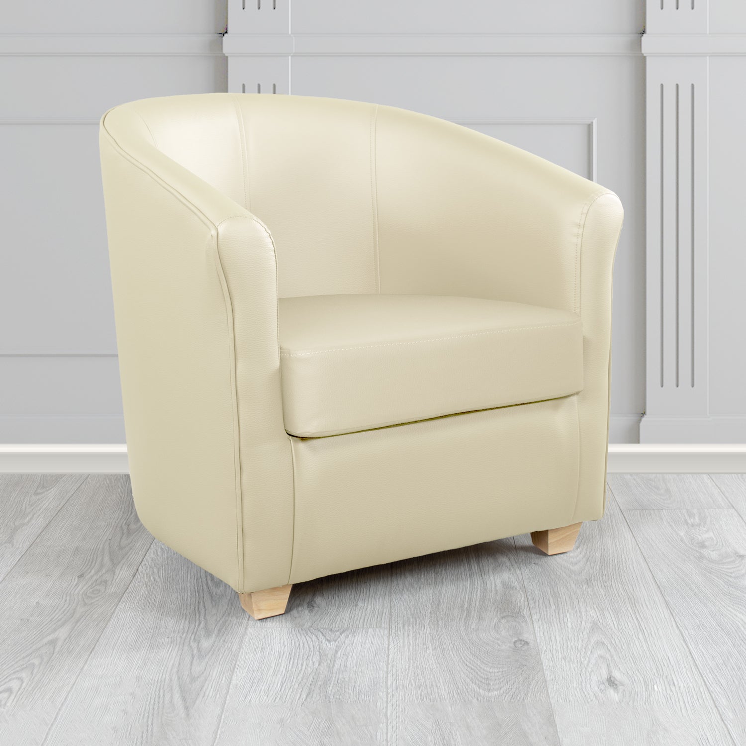 Cannes Tub Chair in Madrid Faux Leather - The Tub Chair Shop