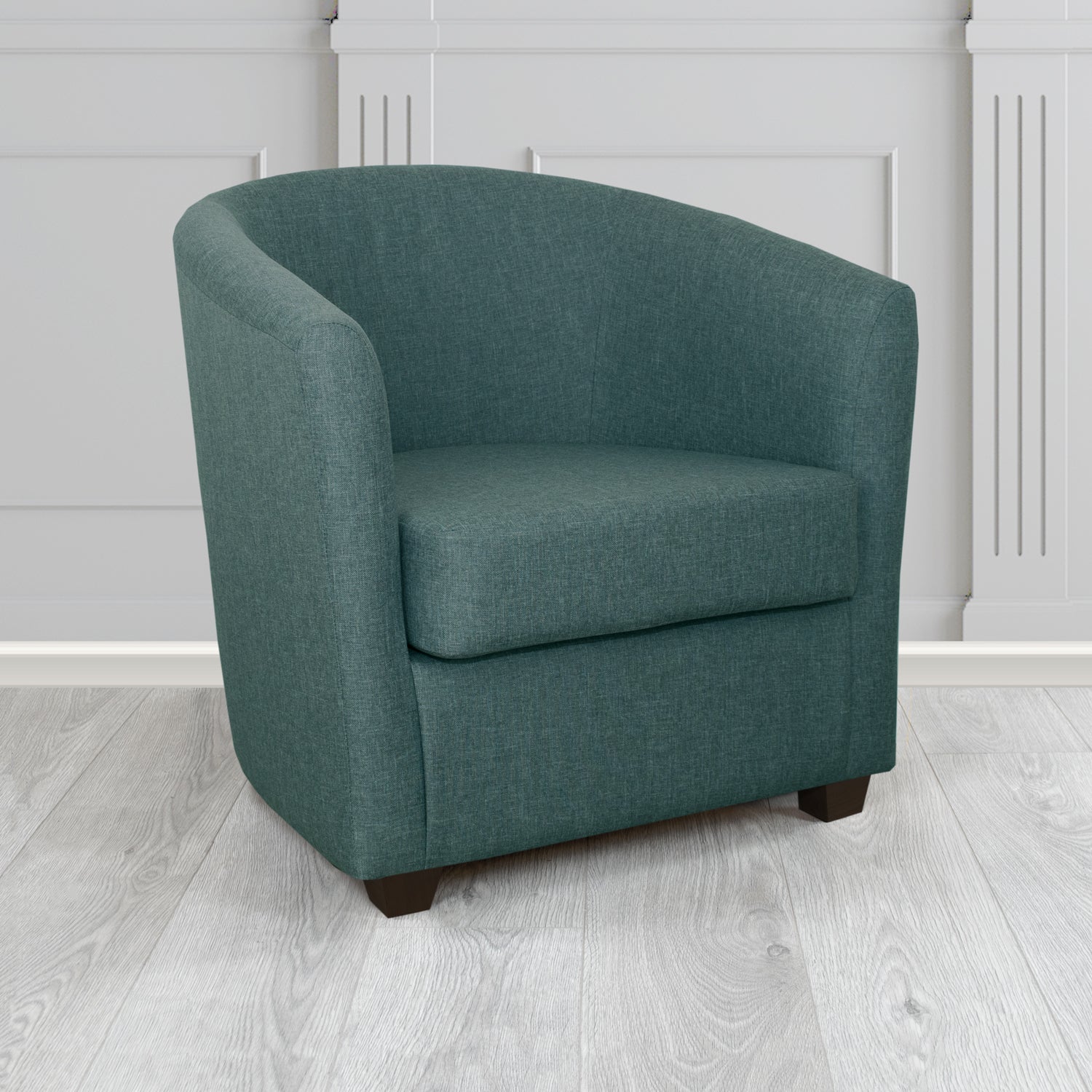 Cannes Tub Chair in Mark Alexander Heritage Crib 5 Linen Fabric