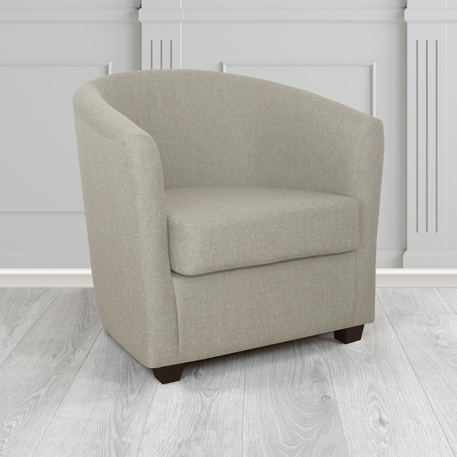 Cannes Tub Chair in Mark Alexander Heritage Crib 5 Linen Fabric