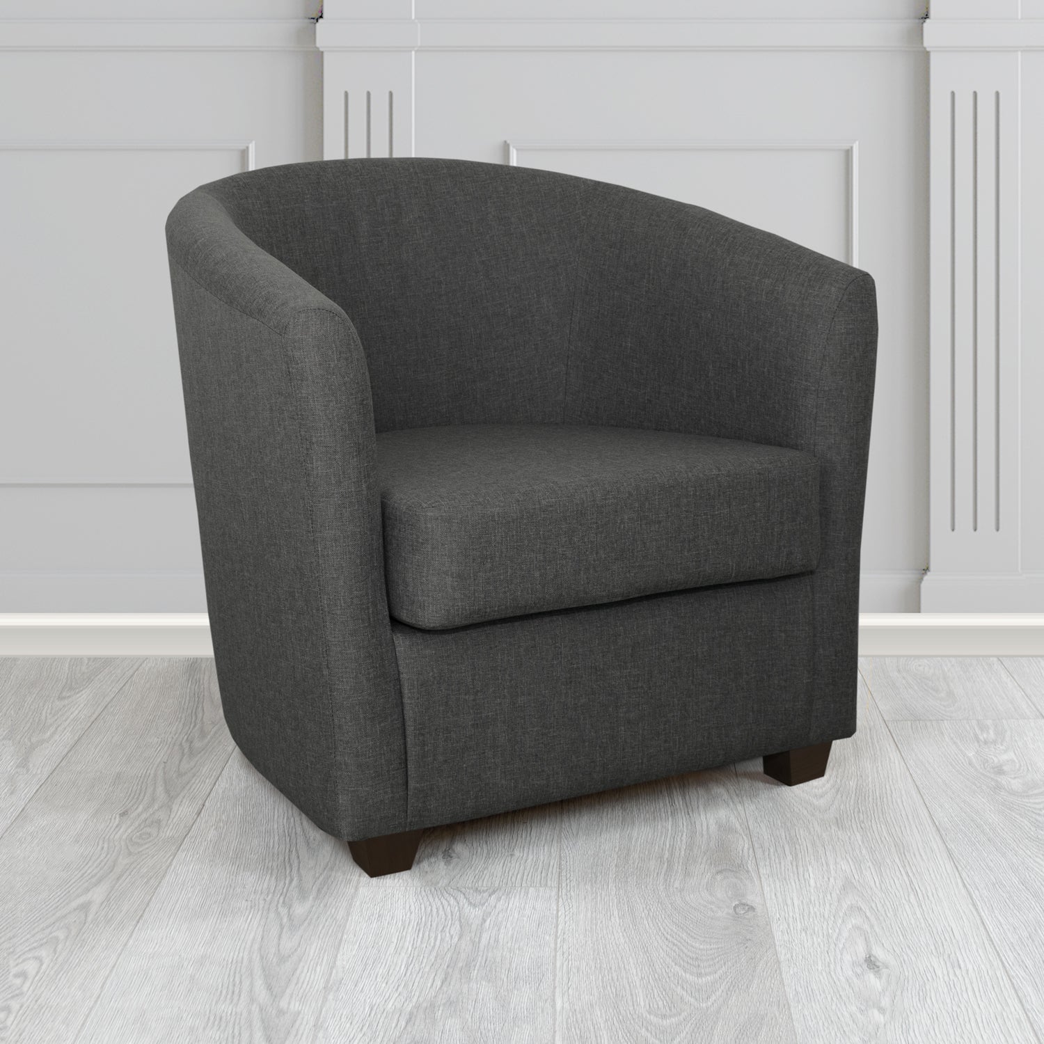 Cannes Tub Chair in Mark Alexander Heritage Crib 5 Linen Fabric