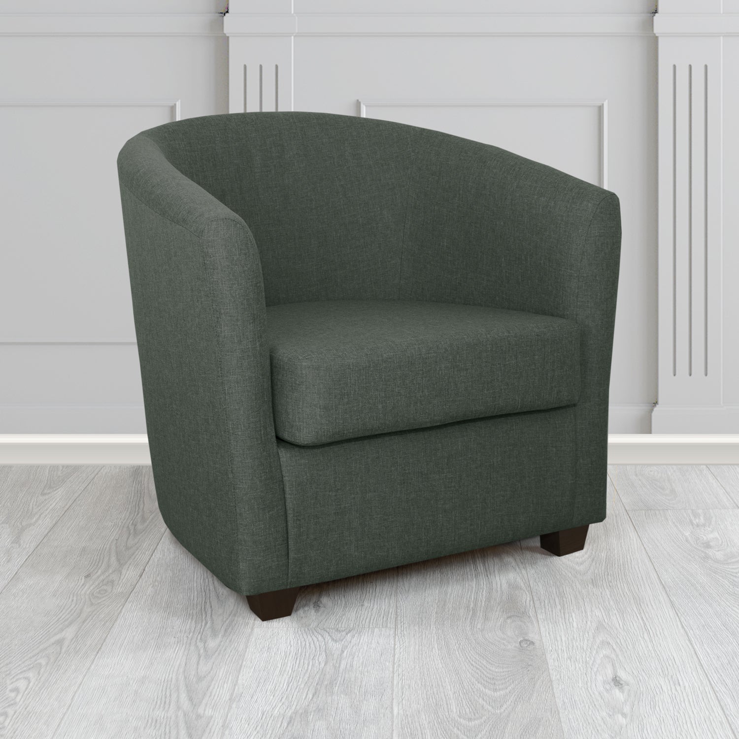 Cannes Tub Chair in Mark Alexander Heritage Crib 5 Linen Fabric