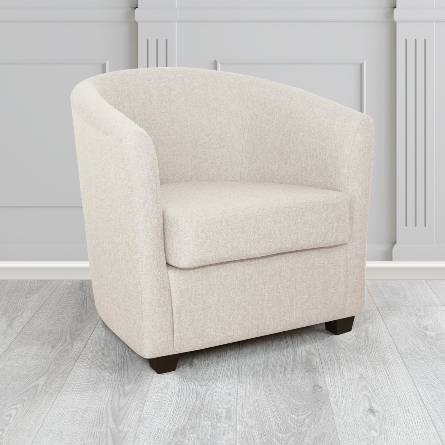 Cannes Tub Chair in Mark Alexander Heritage Crib 5 Linen Fabric