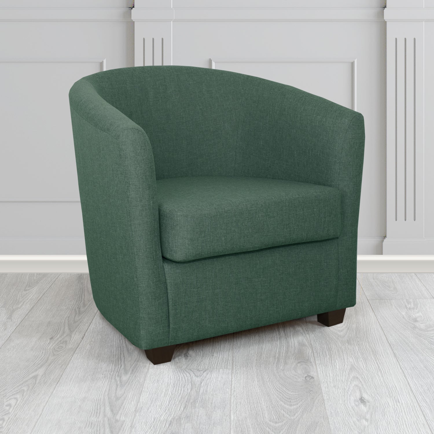 Cannes Tub Chair in Mark Alexander Heritage Crib 5 Linen Fabric