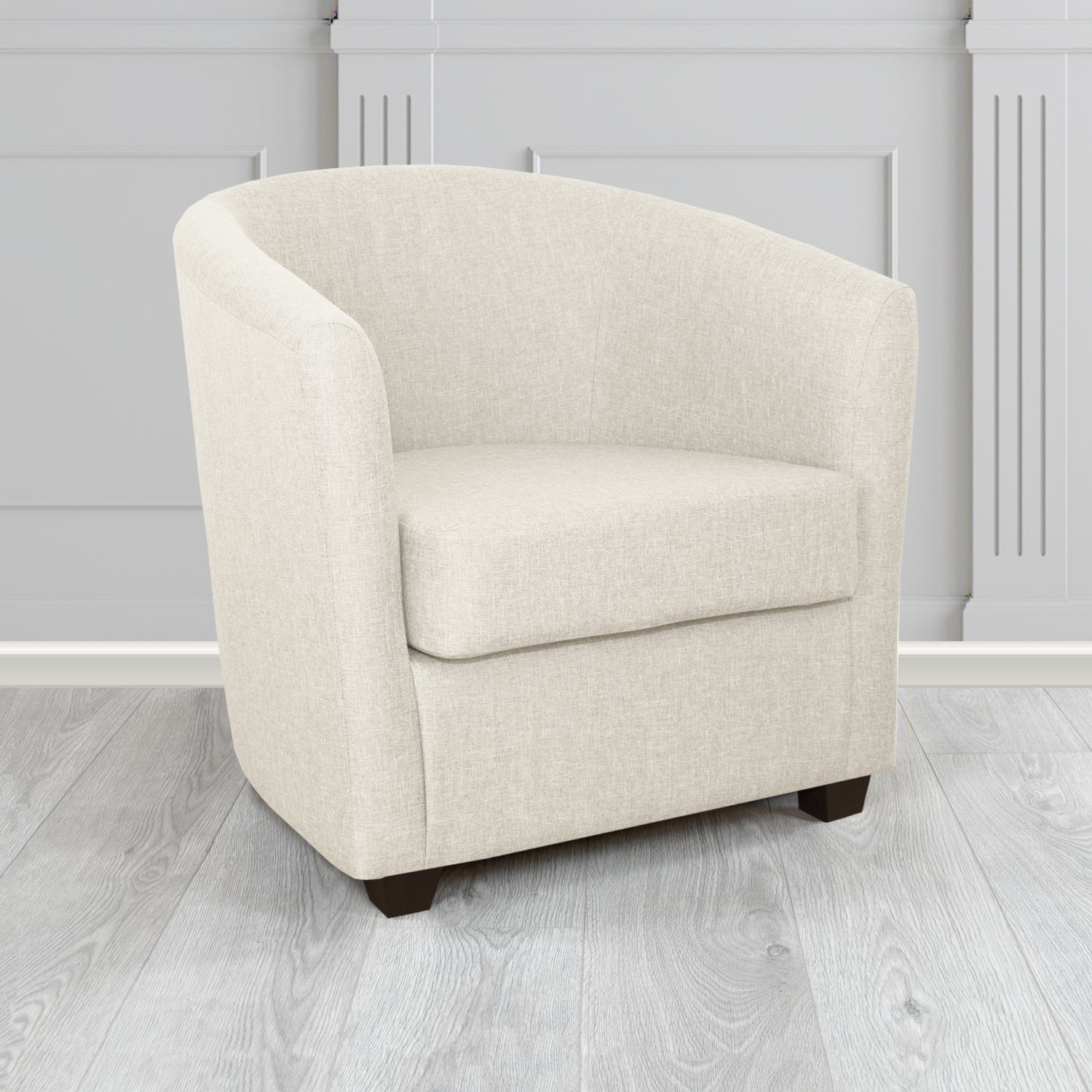 Cannes Tub Chair in Mark Alexander Heritage Crib 5 Linen Fabric