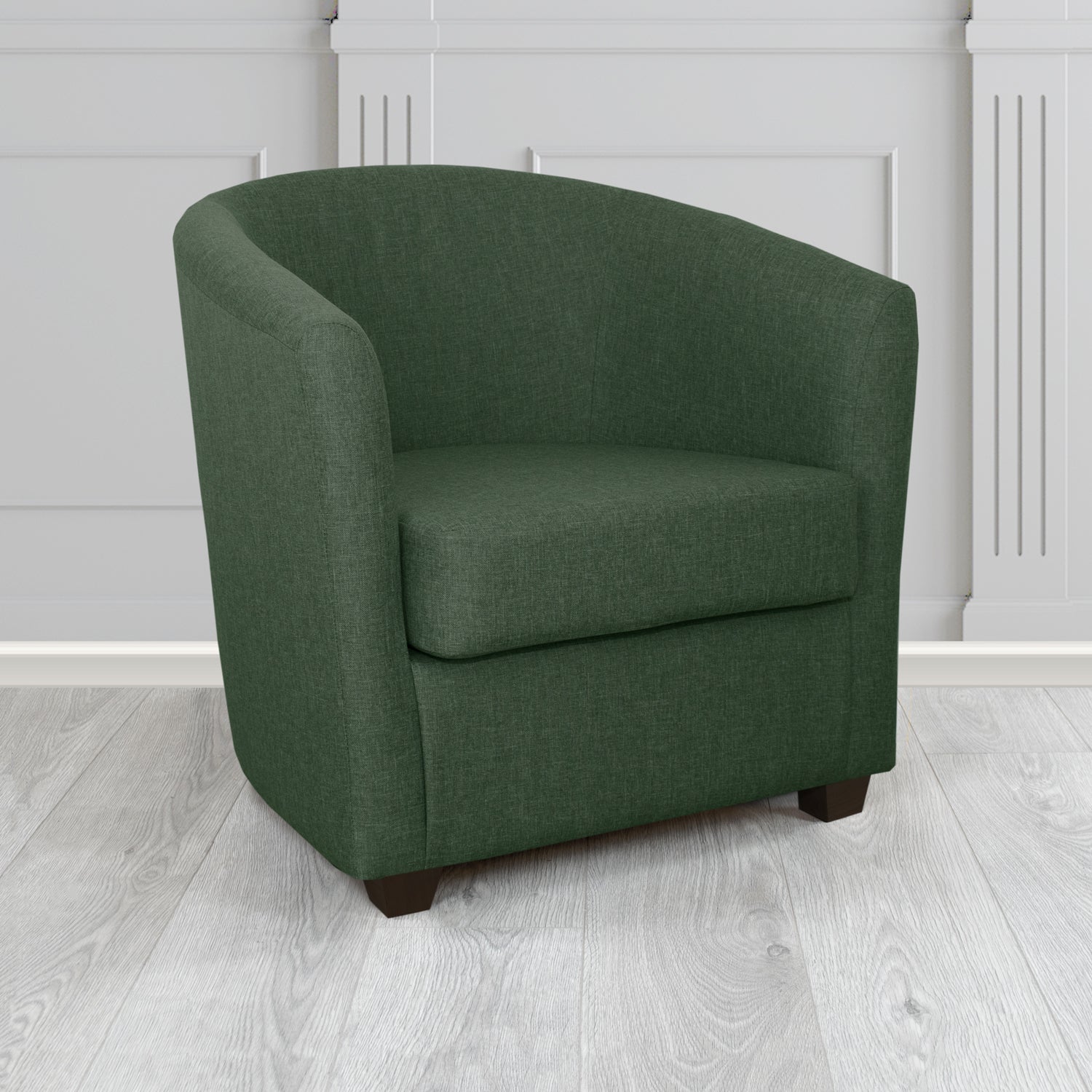 Cannes Tub Chair in Mark Alexander Heritage Crib 5 Linen Fabric