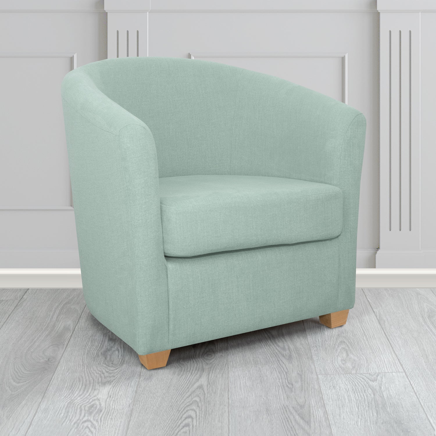 Cannes Tub Chair in Cristina Marrone Moda Linen Crib 5 Fabric