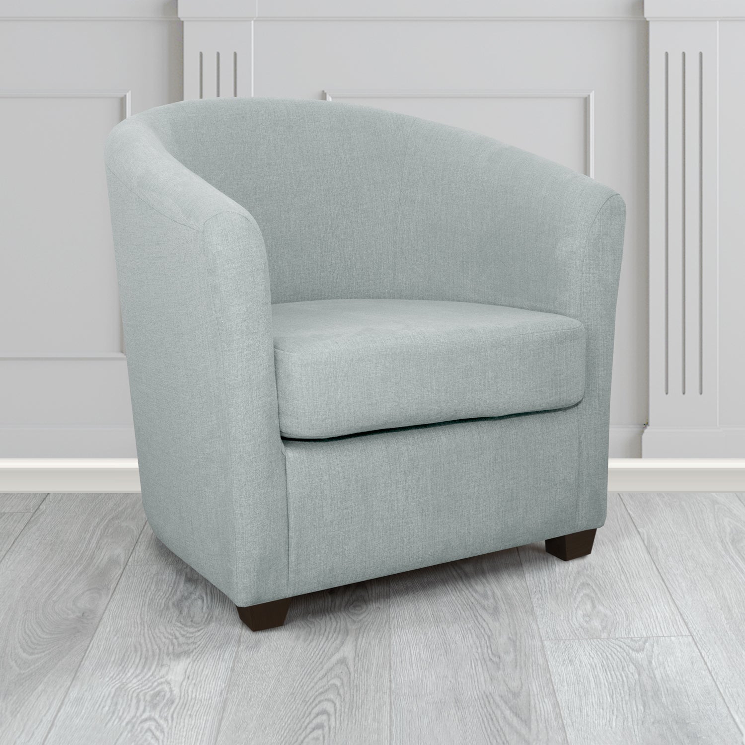 Cannes Tub Chair in Cristina Marrone Moda Linen Crib 5 Fabric
