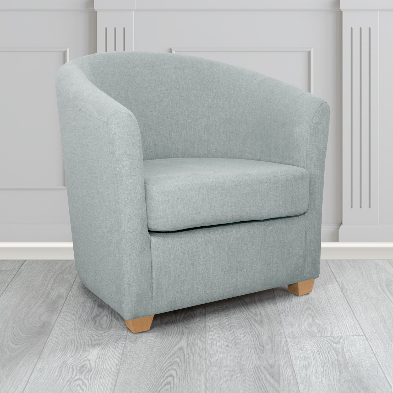 Cannes Tub Chair in Cristina Marrone Moda Linen Crib 5 Fabric