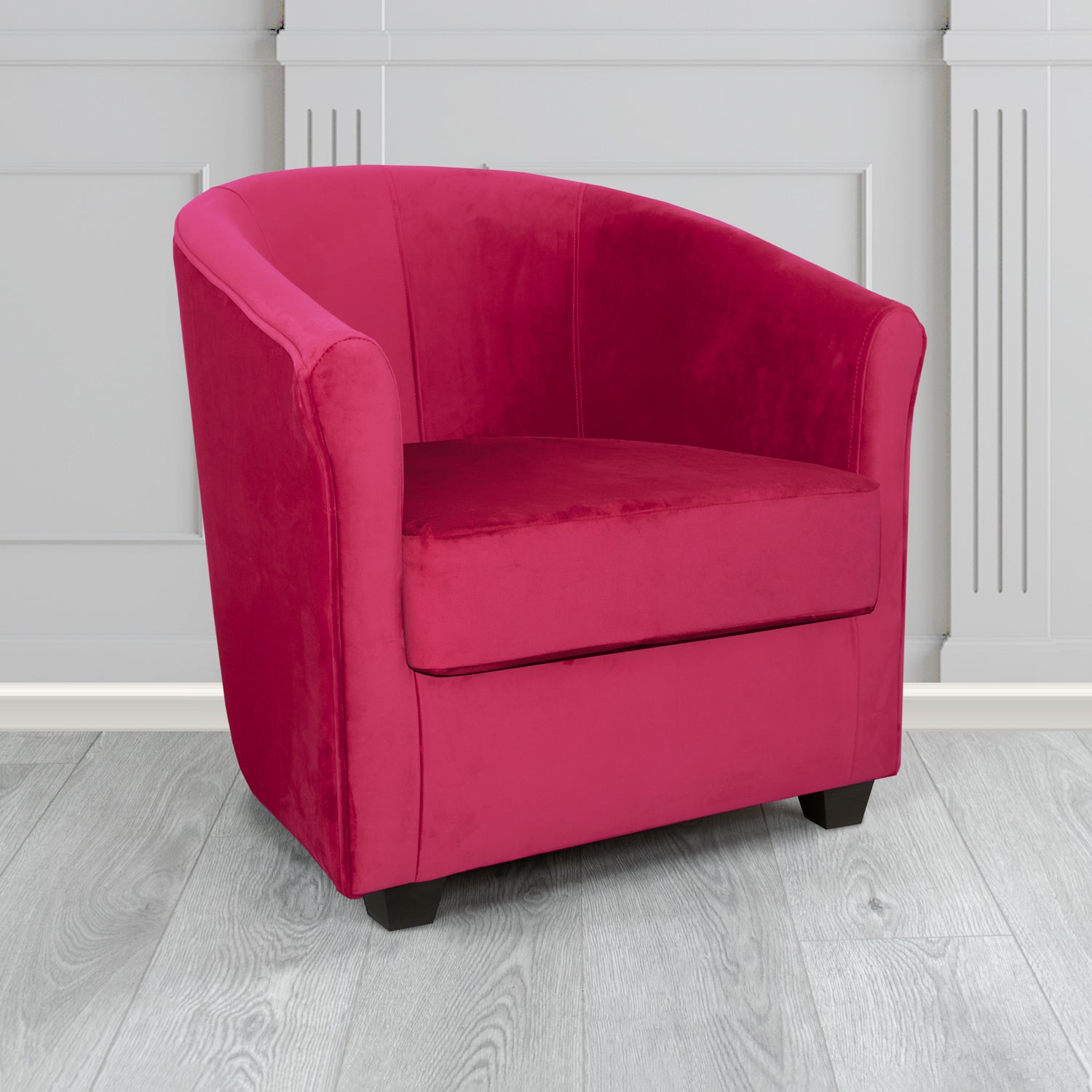Cannes Tub Chair in Monaco Velvet Fabric - The Tub Chair Shop