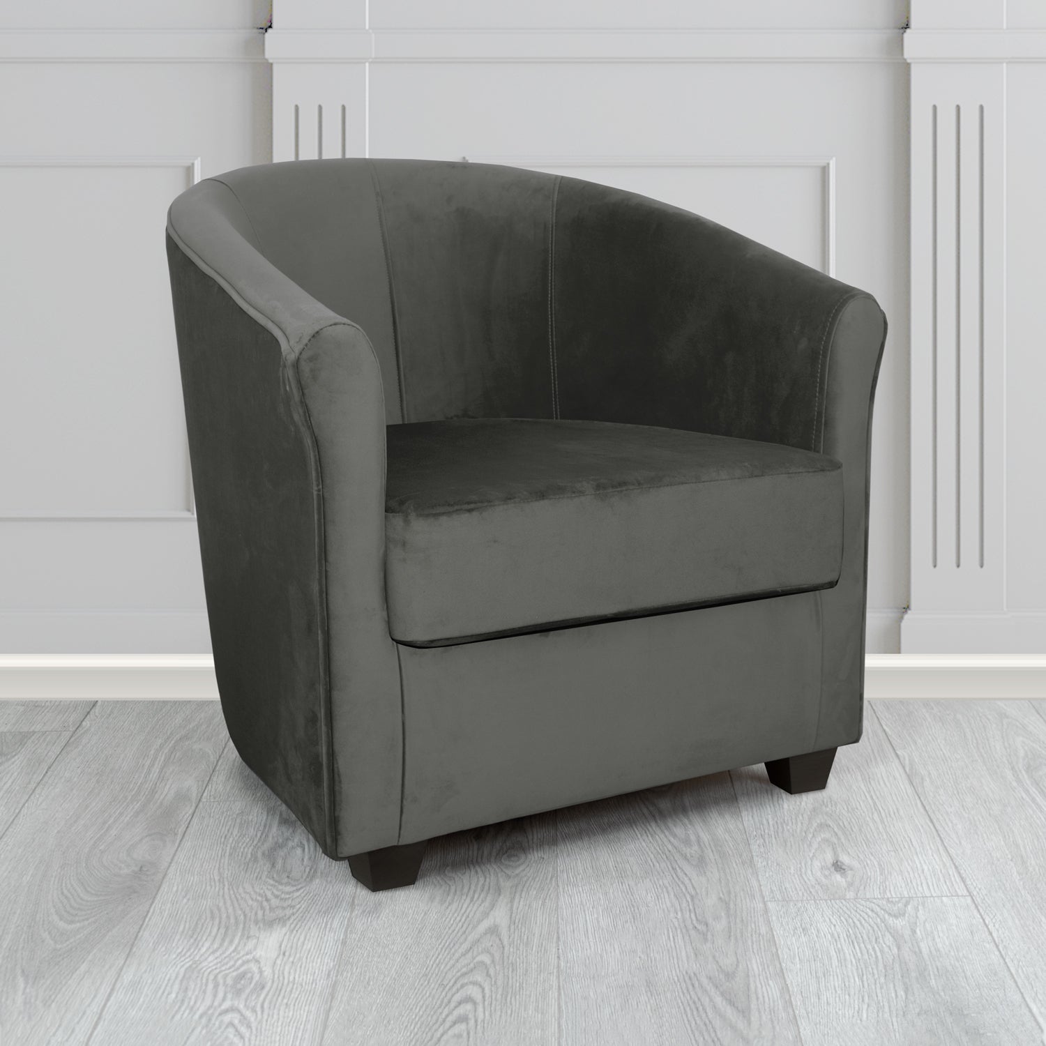 Cannes Tub Chair in Panaz Fabrics Allure Crib 5 Velvet Fabric