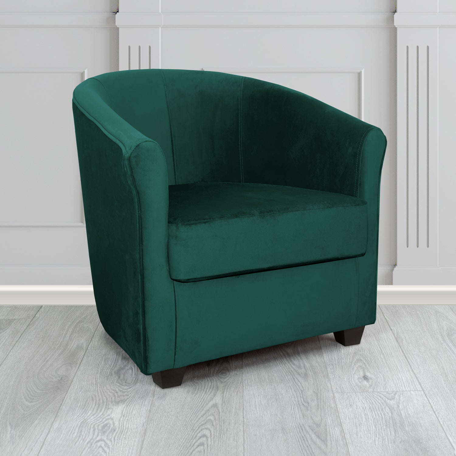 Cannes Tub Chair in Panaz Fabrics Allure Crib 5 Velvet Fabric