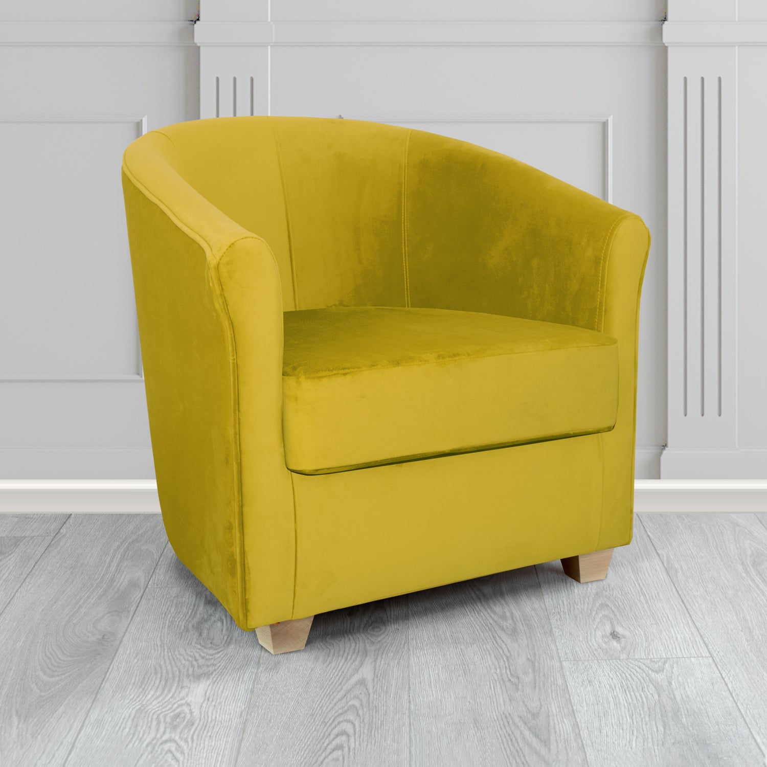 Cannes Tub Chair in Panaz Fabrics Allure Crib 5 Velvet Fabric