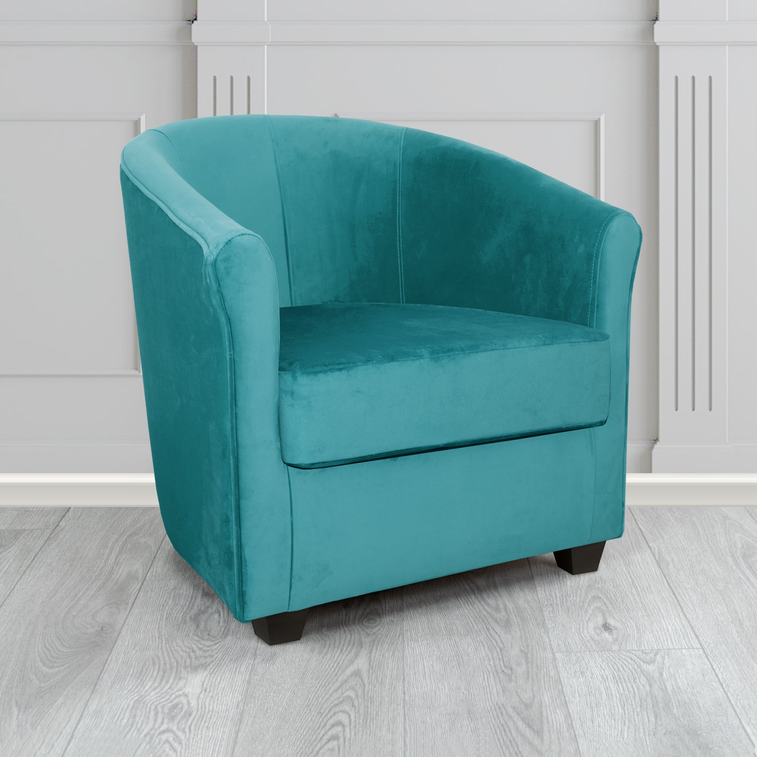 Cannes Tub Chair in Panaz Fabrics Allure Crib 5 Velvet Fabric