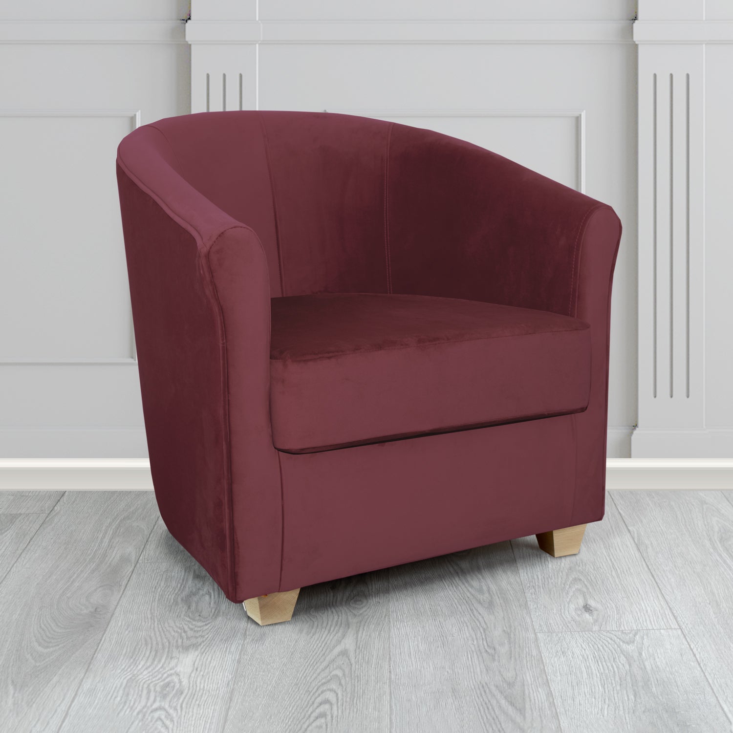 Cannes Tub Chair in Sapore Velvet Fabric