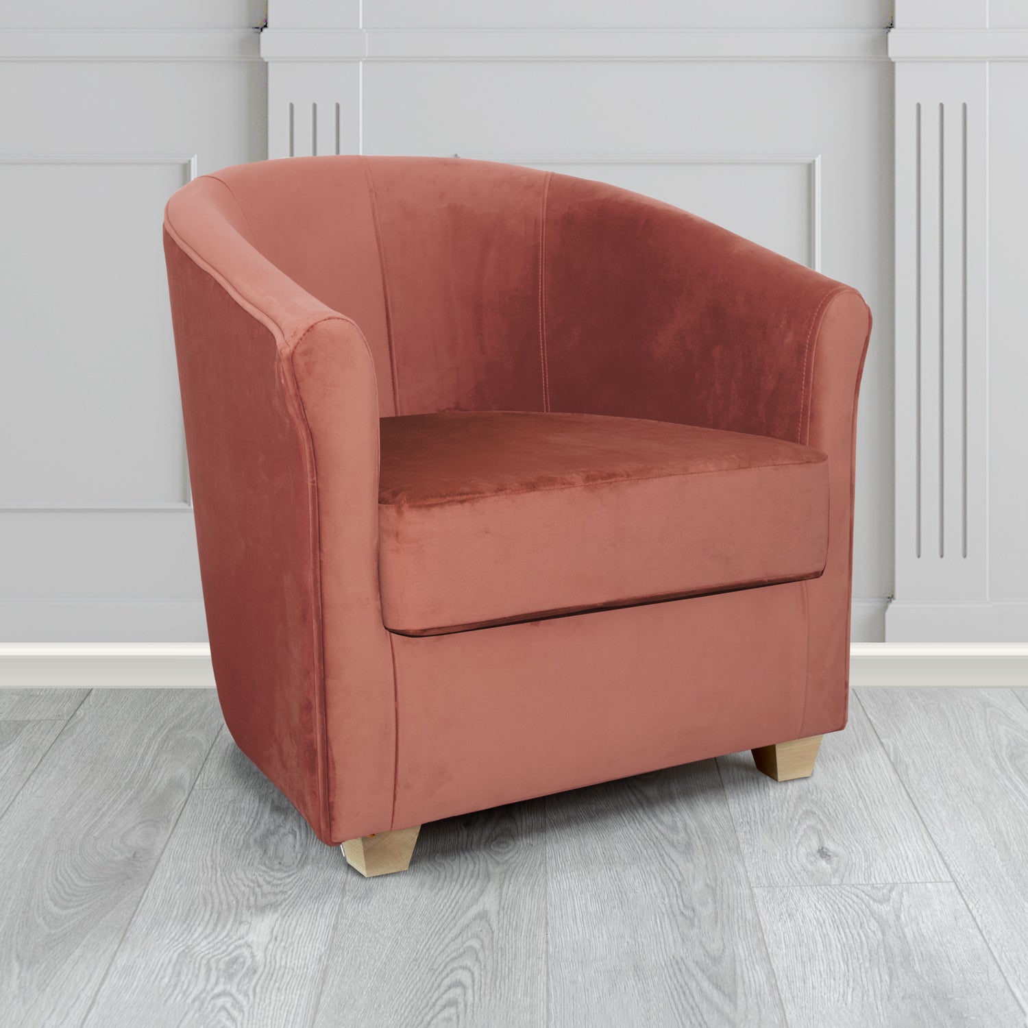 Cannes Tub Chair in Sapore Velvet Fabric