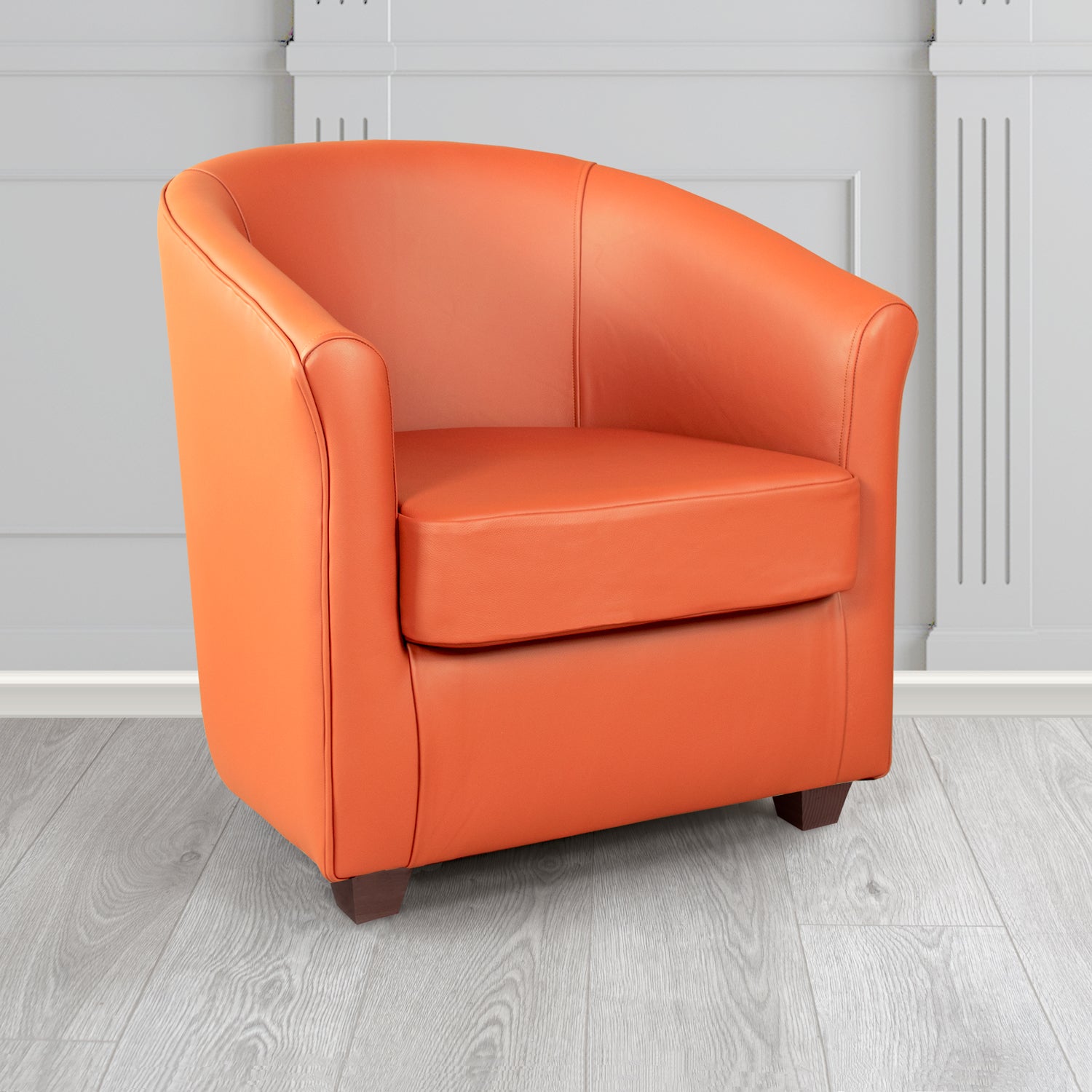 Cannes Tub Chair in Crest Leather Shelly Crib 5 Genuine Leather