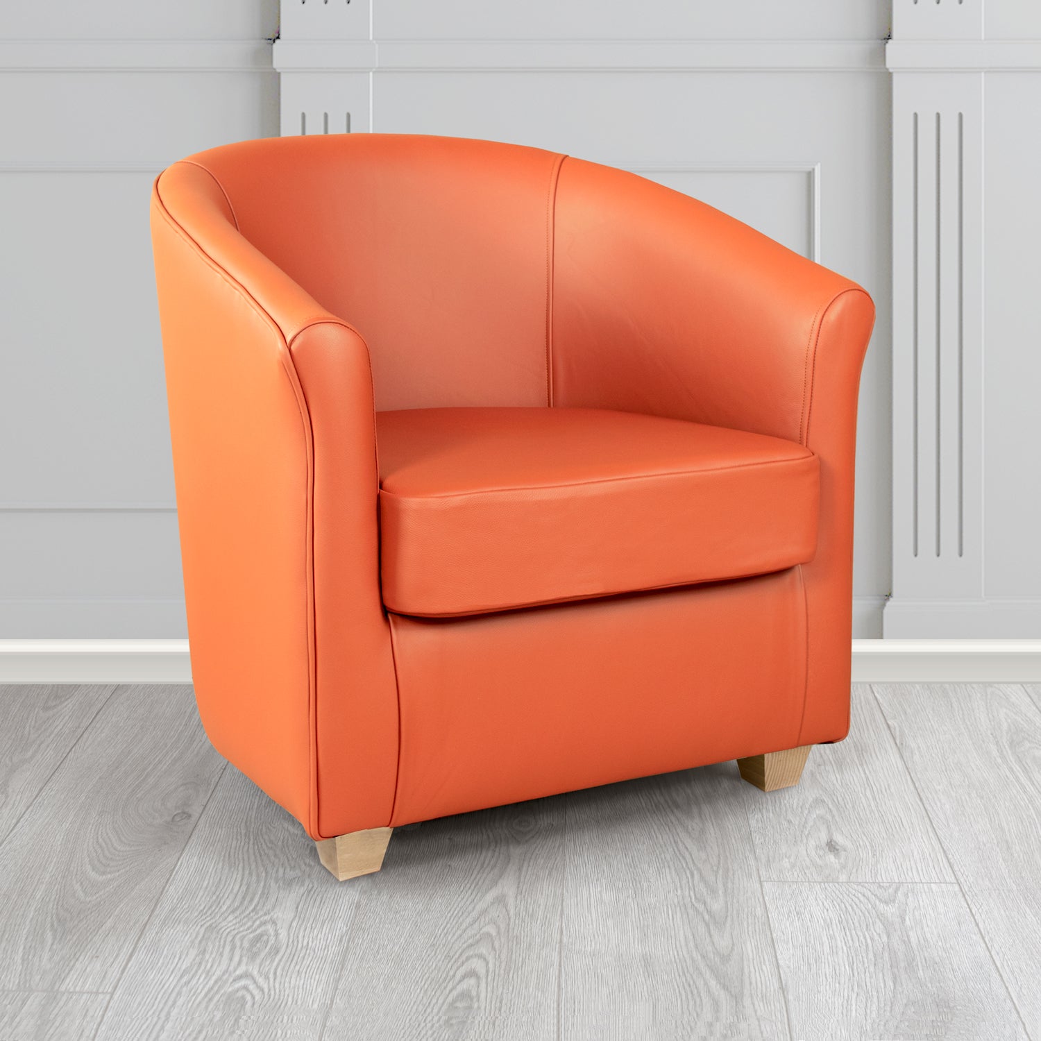 Cannes Tub Chair in Crest Leather Shelly Crib 5 Genuine Leather