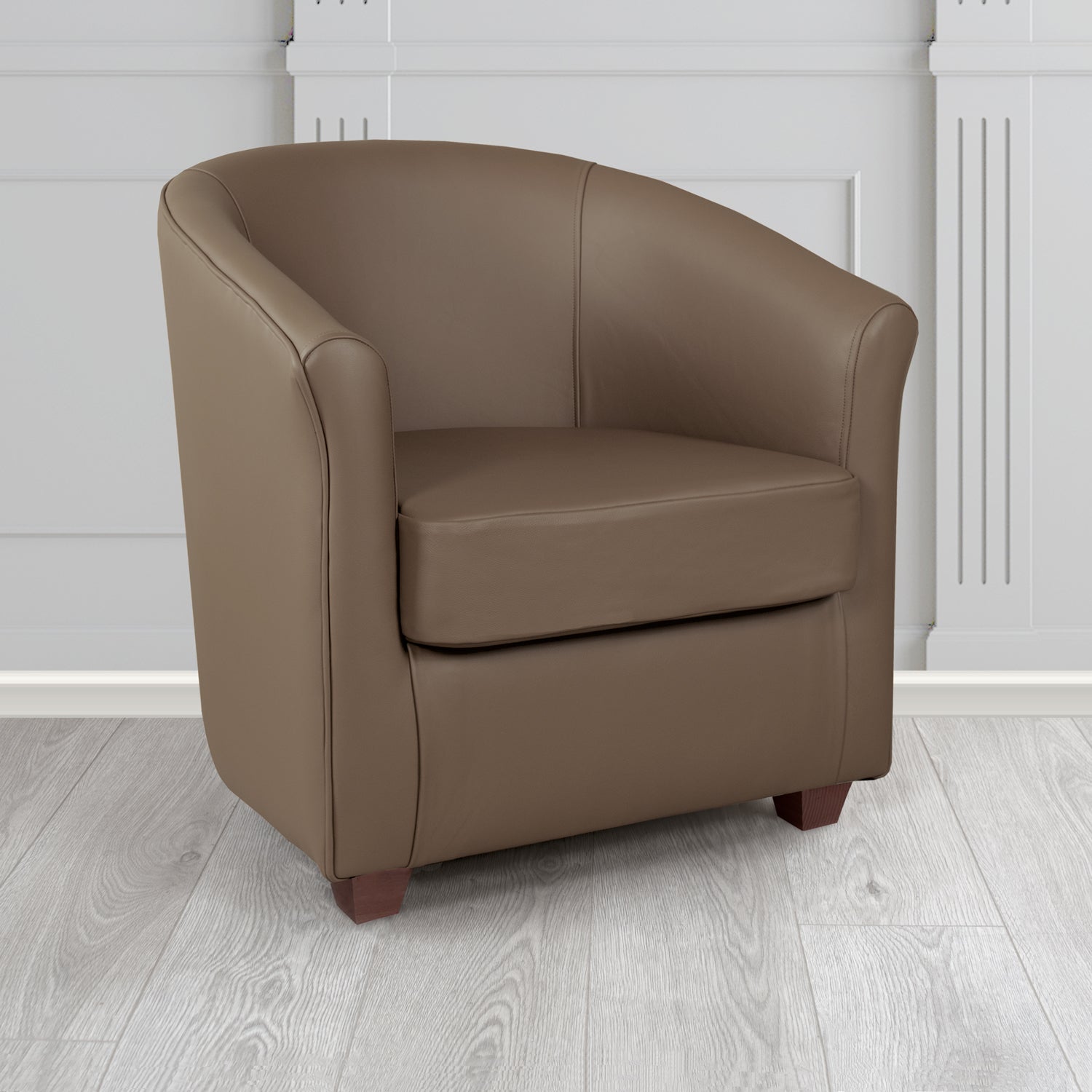 Cannes Tub Chair in Crest Leather Shelly Crib 5 Genuine Leather