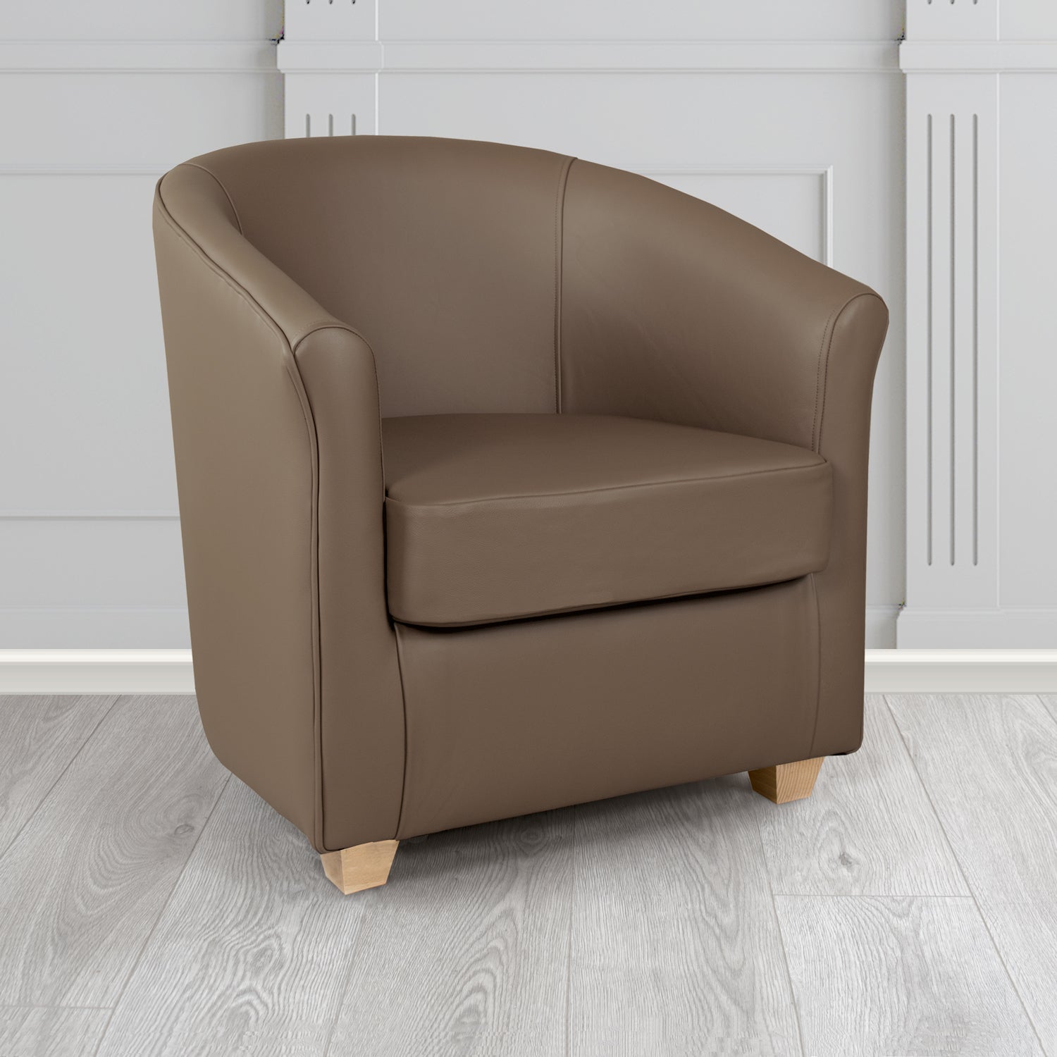 Cannes Tub Chair in Crest Leather Shelly Crib 5 Genuine Leather