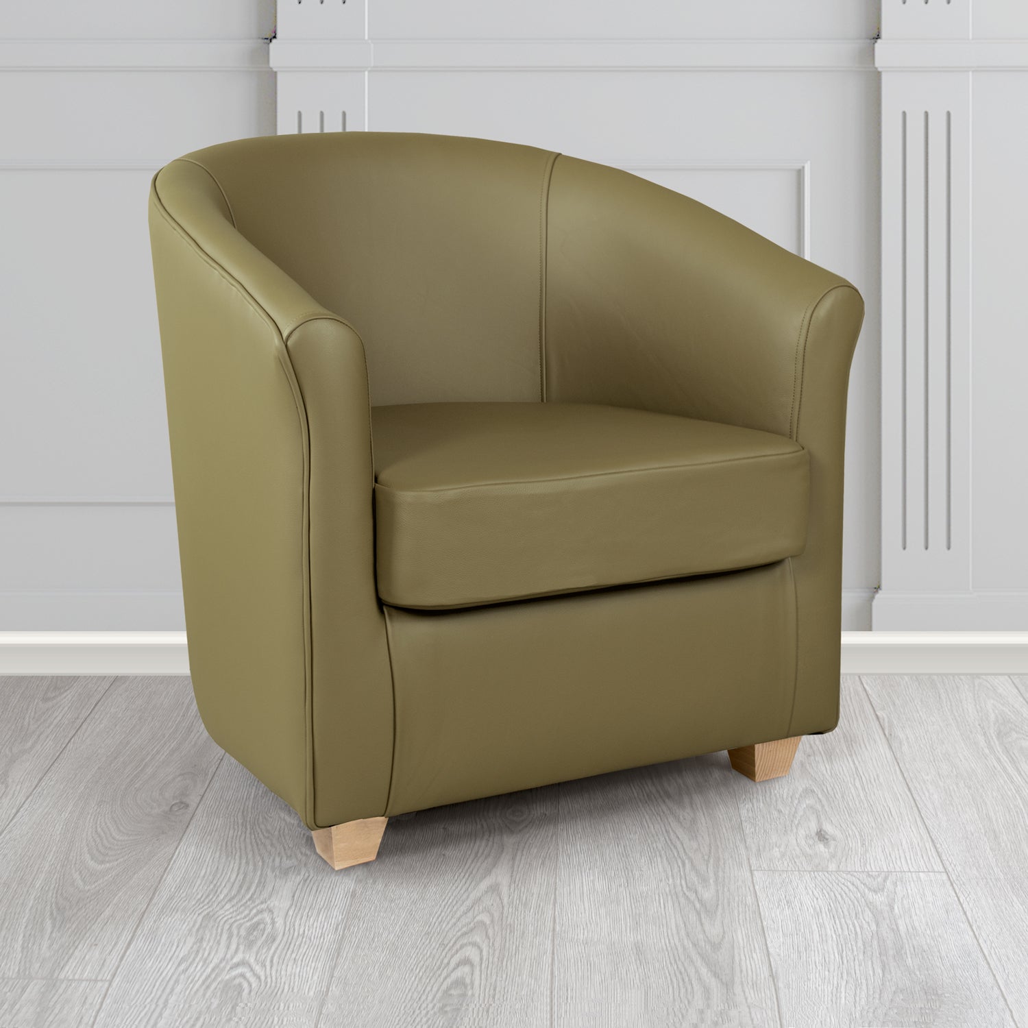 Cannes Tub Chair in Crest Leather Shelly Crib 5 Genuine Leather