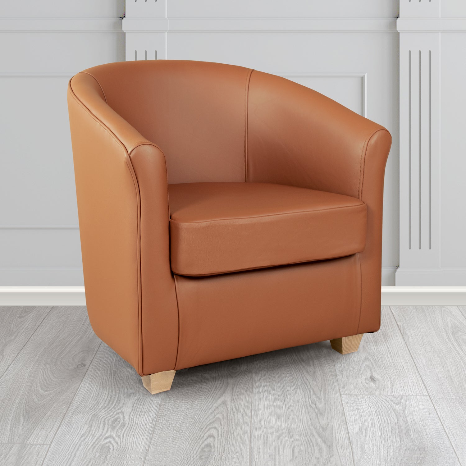 Cannes Tub Chair in Crest Leather Shelly Crib 5 Genuine Leather