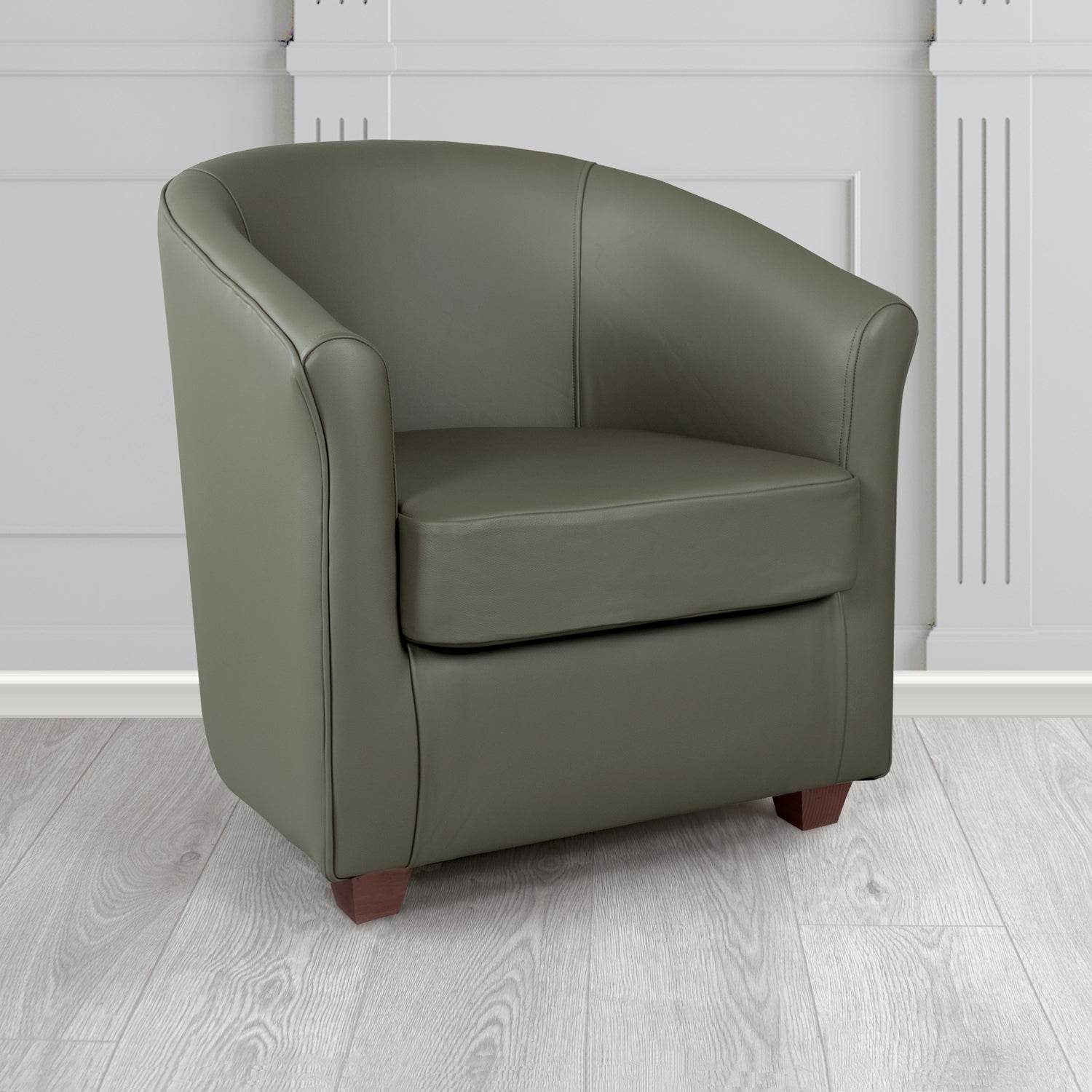 Cannes Tub Chair in Crest Leather Shelly Crib 5 Genuine Leather