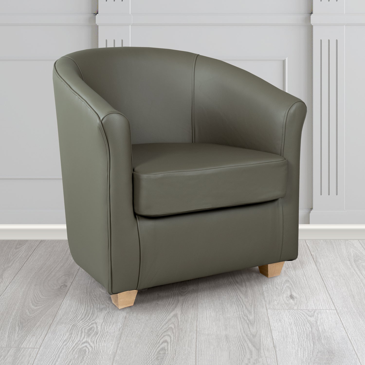 Cannes Tub Chair in Crest Leather Shelly Crib 5 Genuine Leather