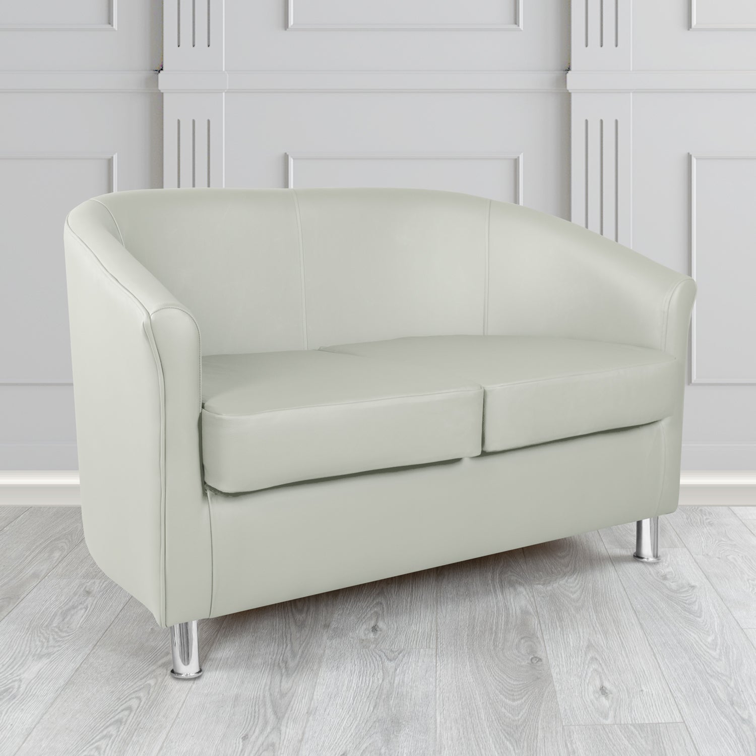 Como 2 Seater Tub Sofa in Crest Leather Vele Crib 5 Genuine Leather