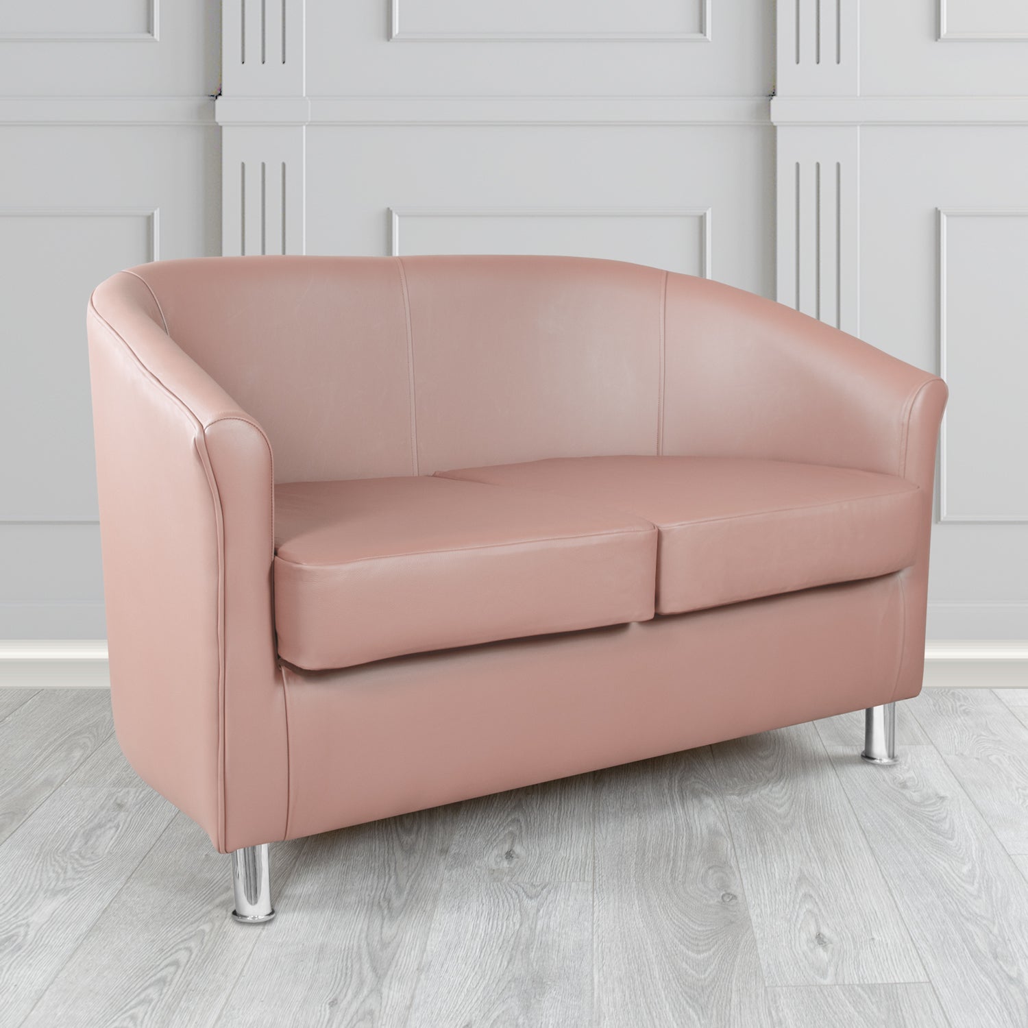 Como 2 Seater Tub Sofa in Crest Leather Vele Crib 5 Genuine Leather