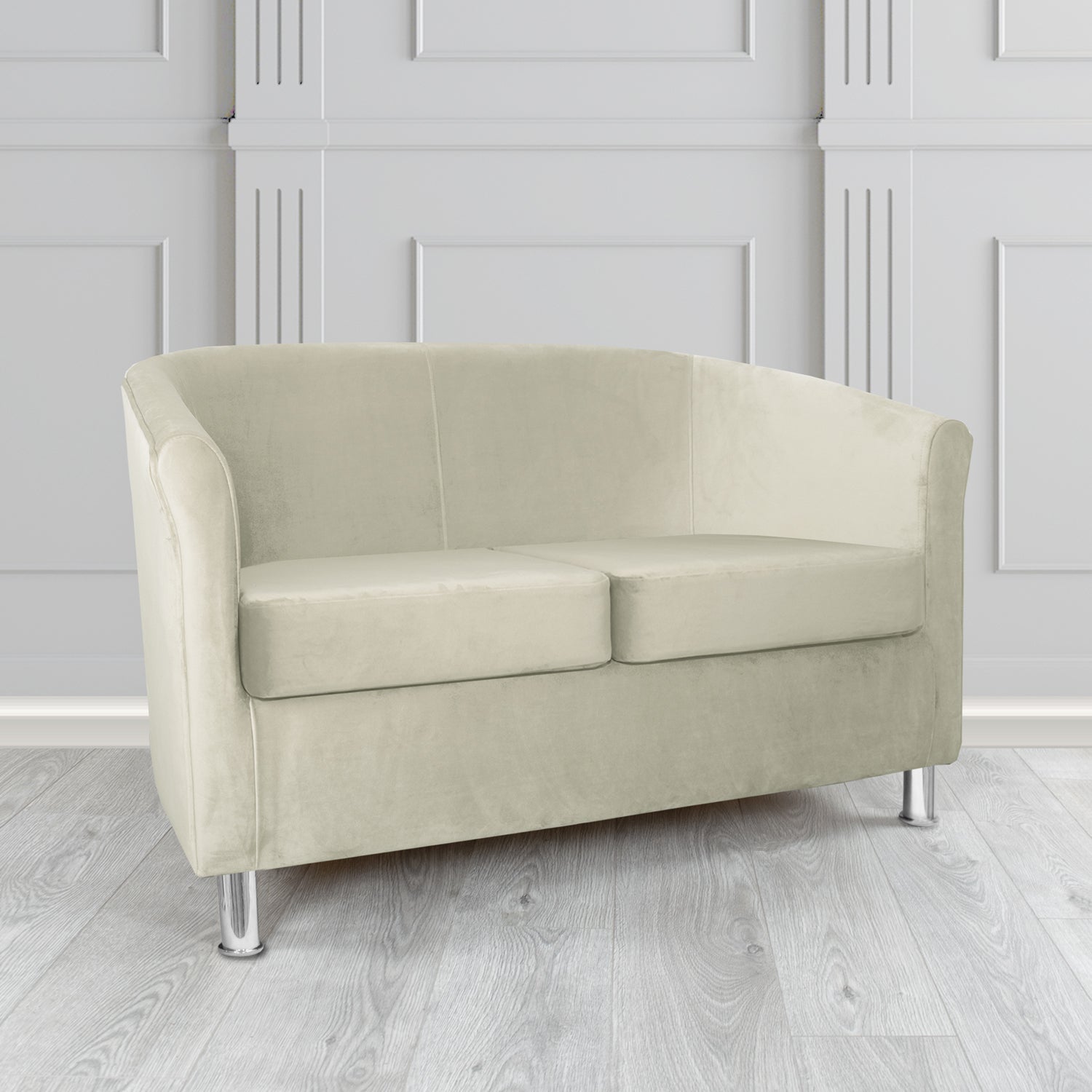Como 2 Seater Tub Sofa in Warwick Plush Velvet Fabric