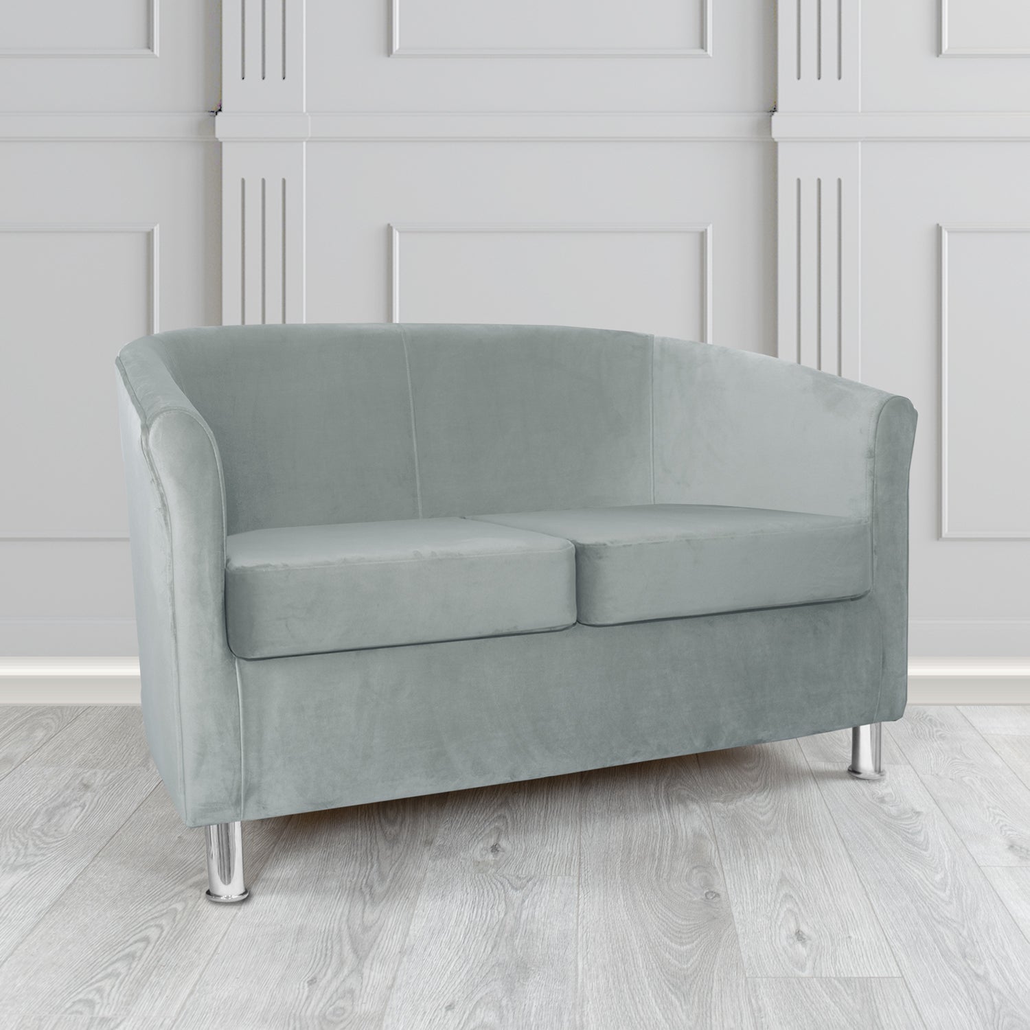 Como 2 Seater Tub Sofa in Warwick Plush Velvet Fabric