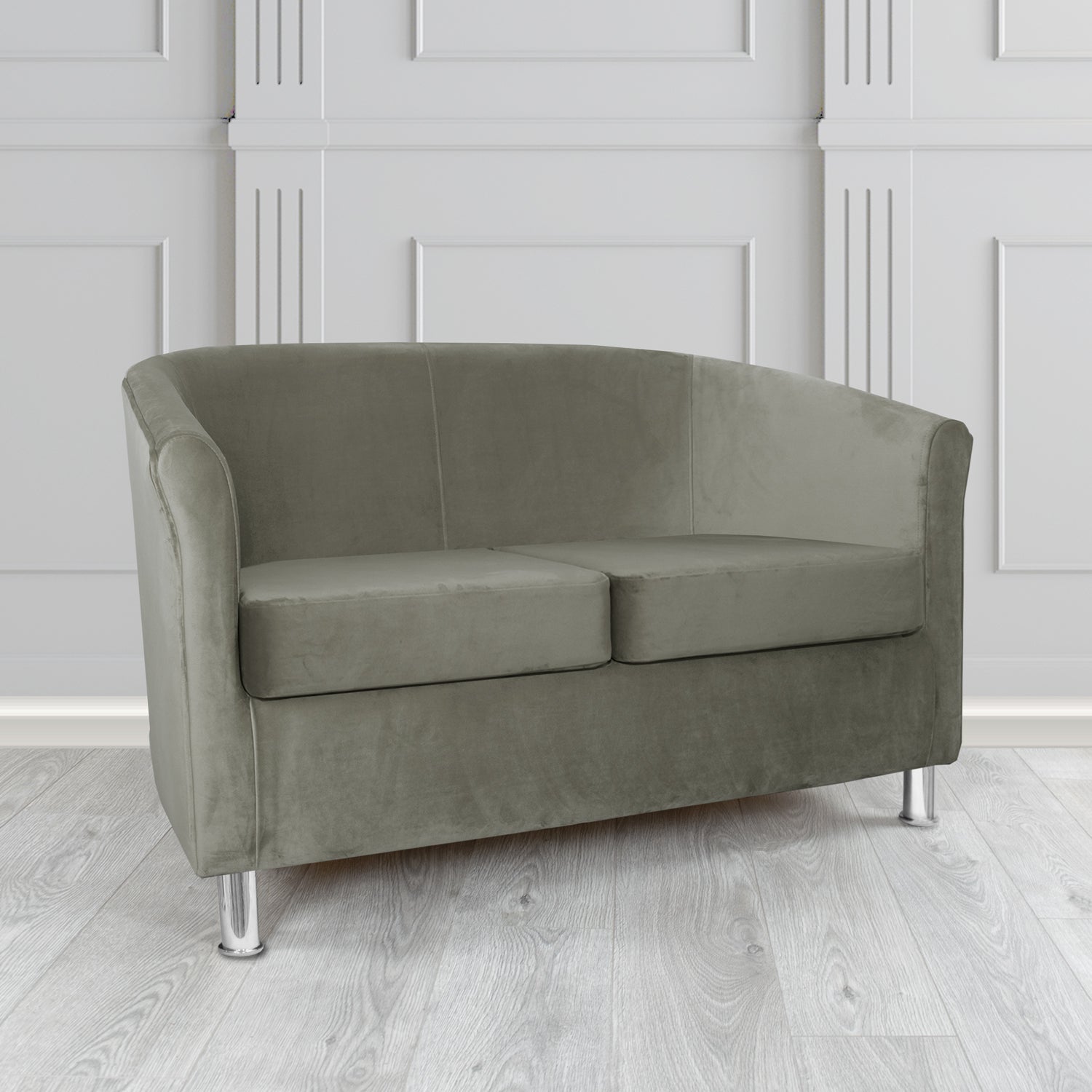 Como 2 Seater Tub Sofa in Warwick Plush Velvet Fabric
