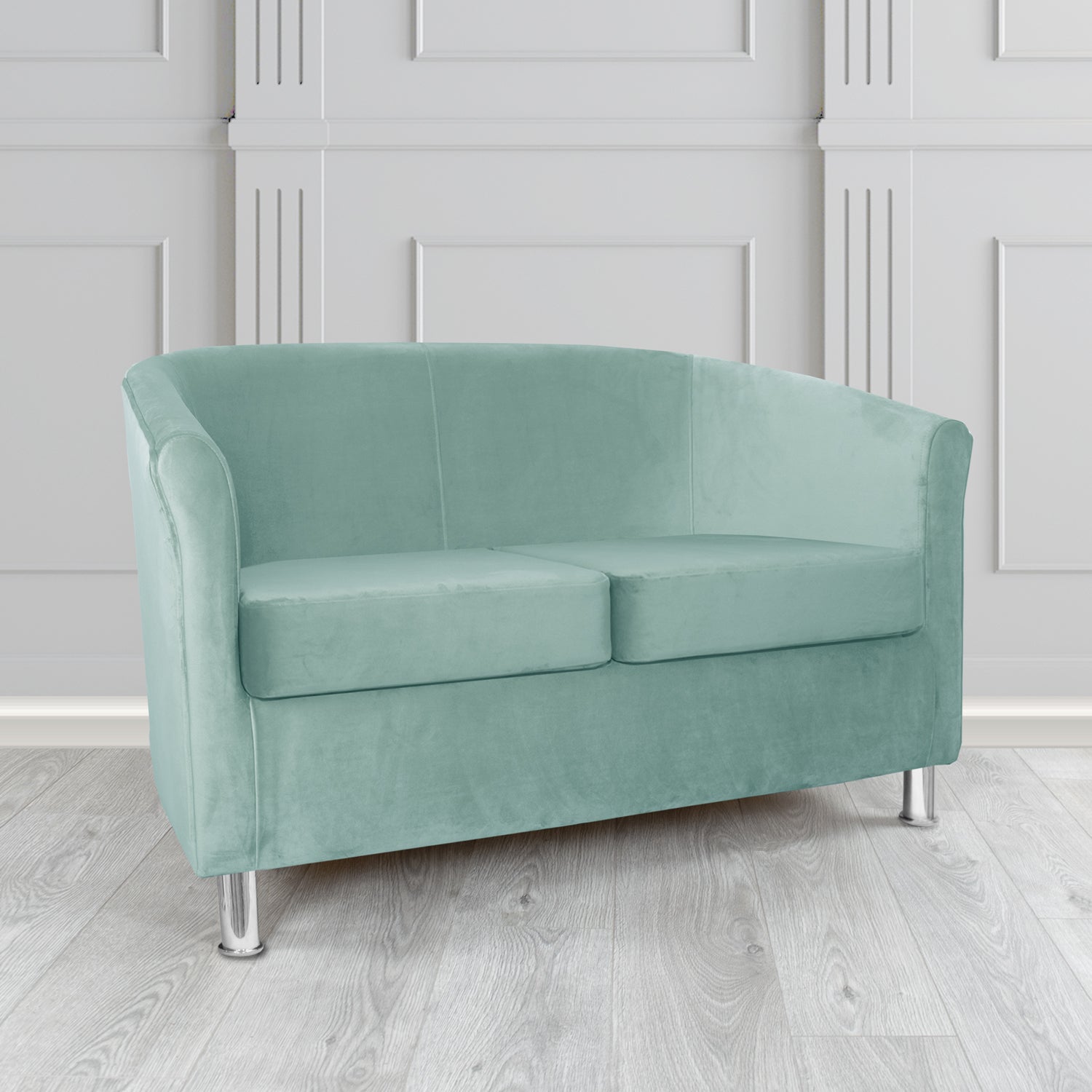 Como 2 Seater Tub Sofa in Warwick Plush Velvet Fabric
