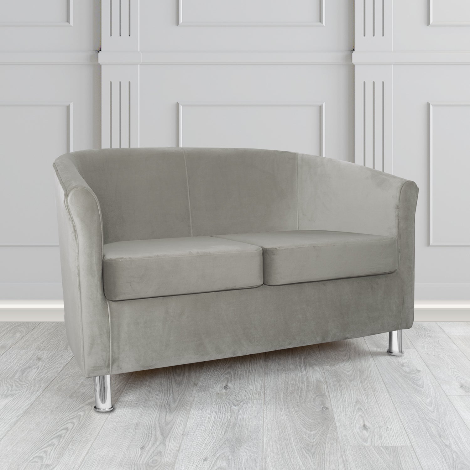 Como 2 Seater Tub Sofa in Warwick Plush Velvet Fabric
