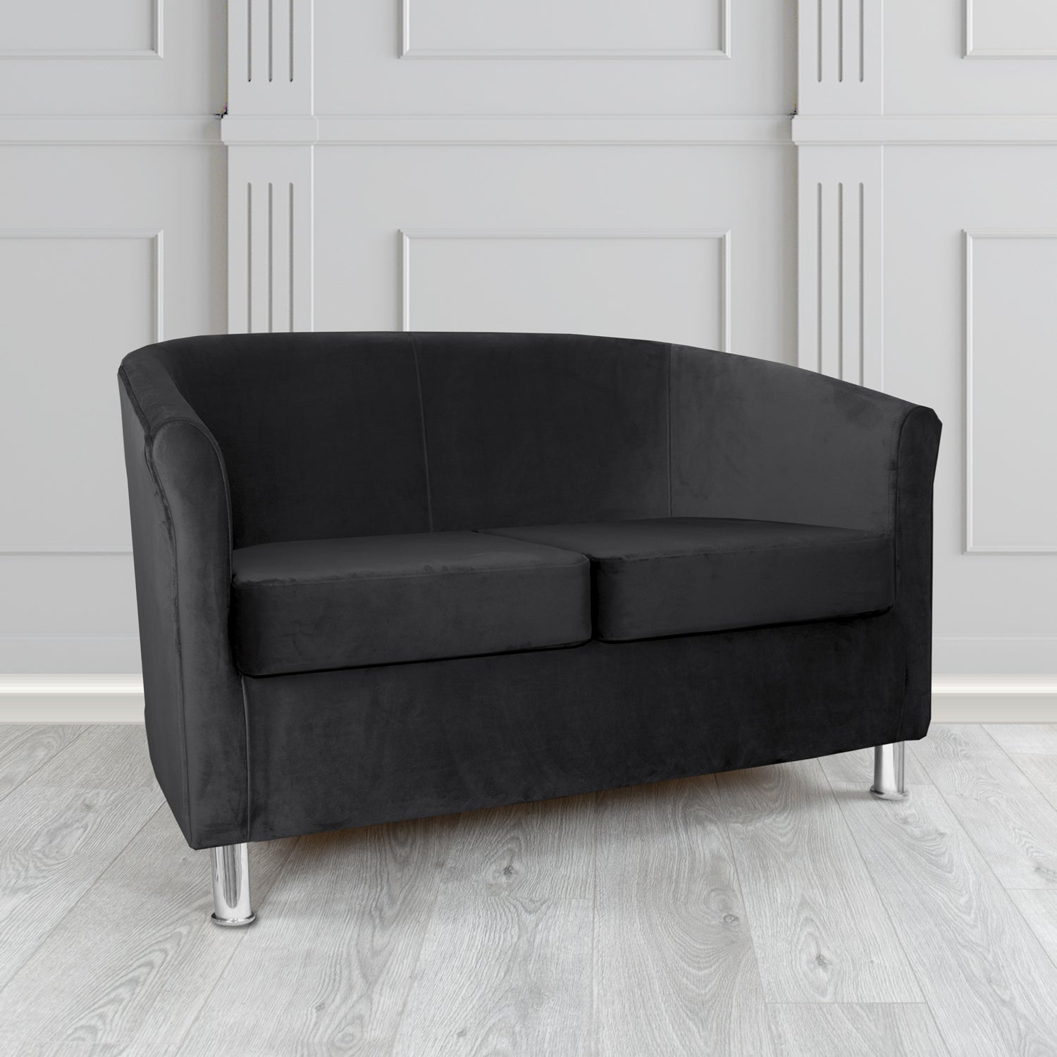 Como 2 Seater Tub Sofa in Warwick Plush Velvet Fabric