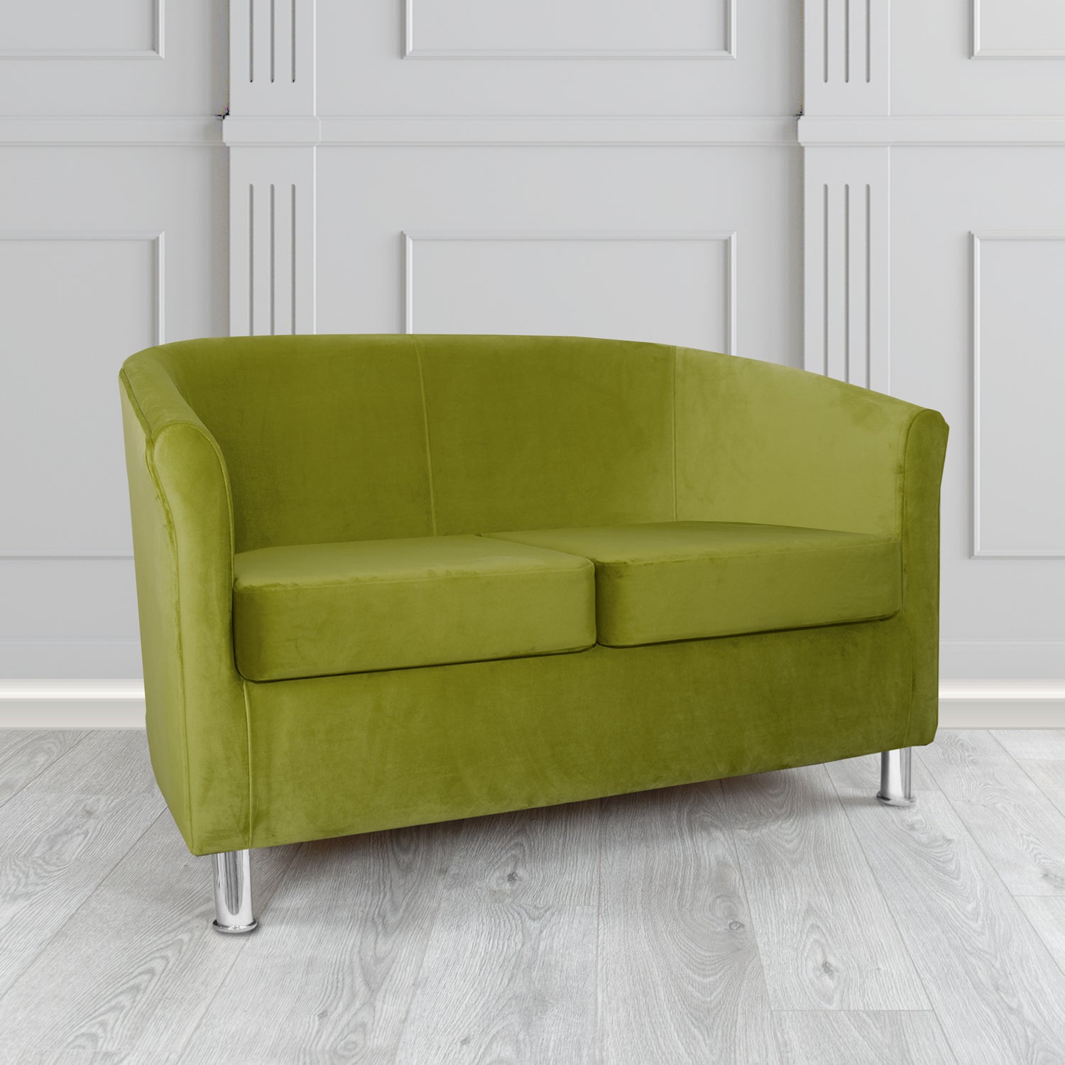 Como 2 Seater Tub Sofa in Warwick Plush Velvet Fabric