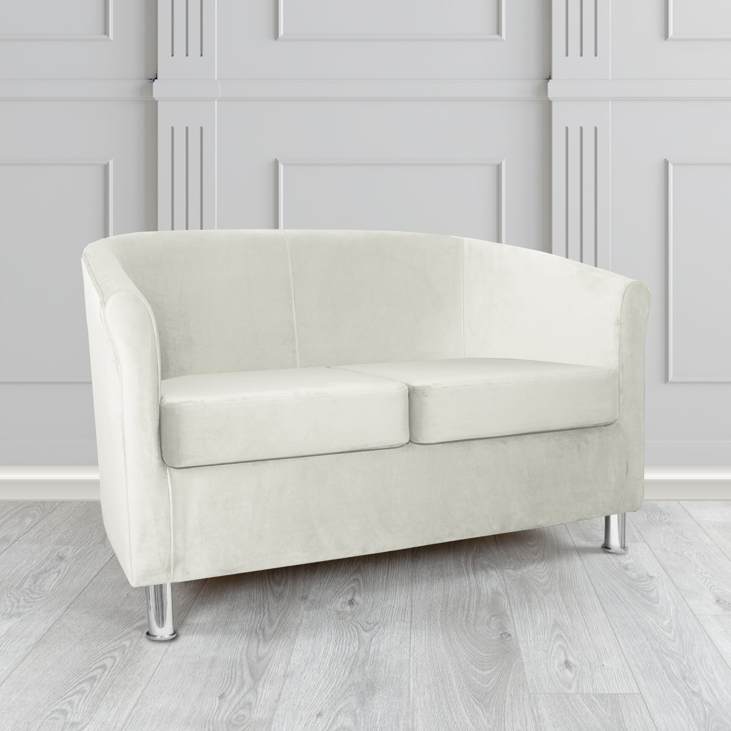 Como 2 Seater Tub Sofa in Warwick Plush Velvet Fabric